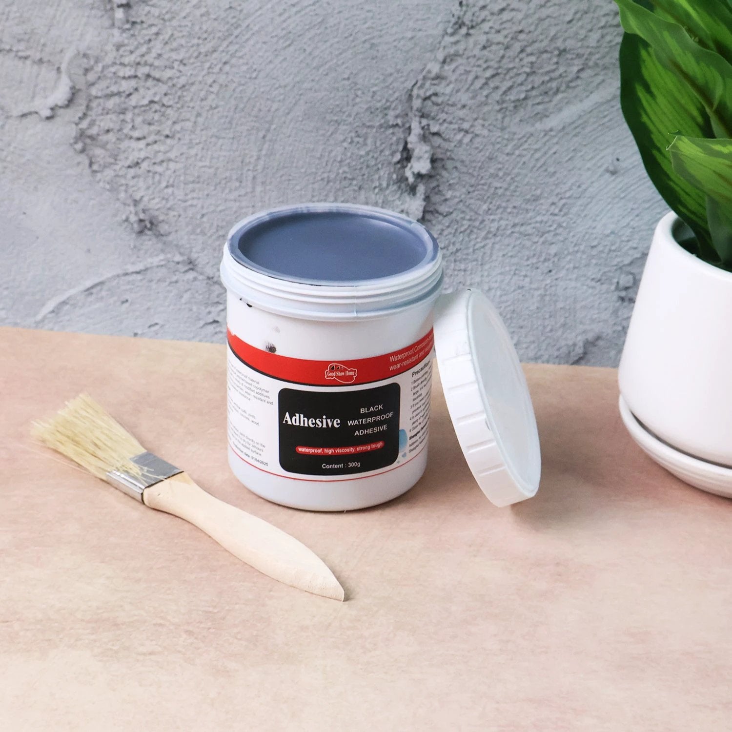 Black Waterproof Adhesive Paste 300 Gm - (Set) by Wukusy