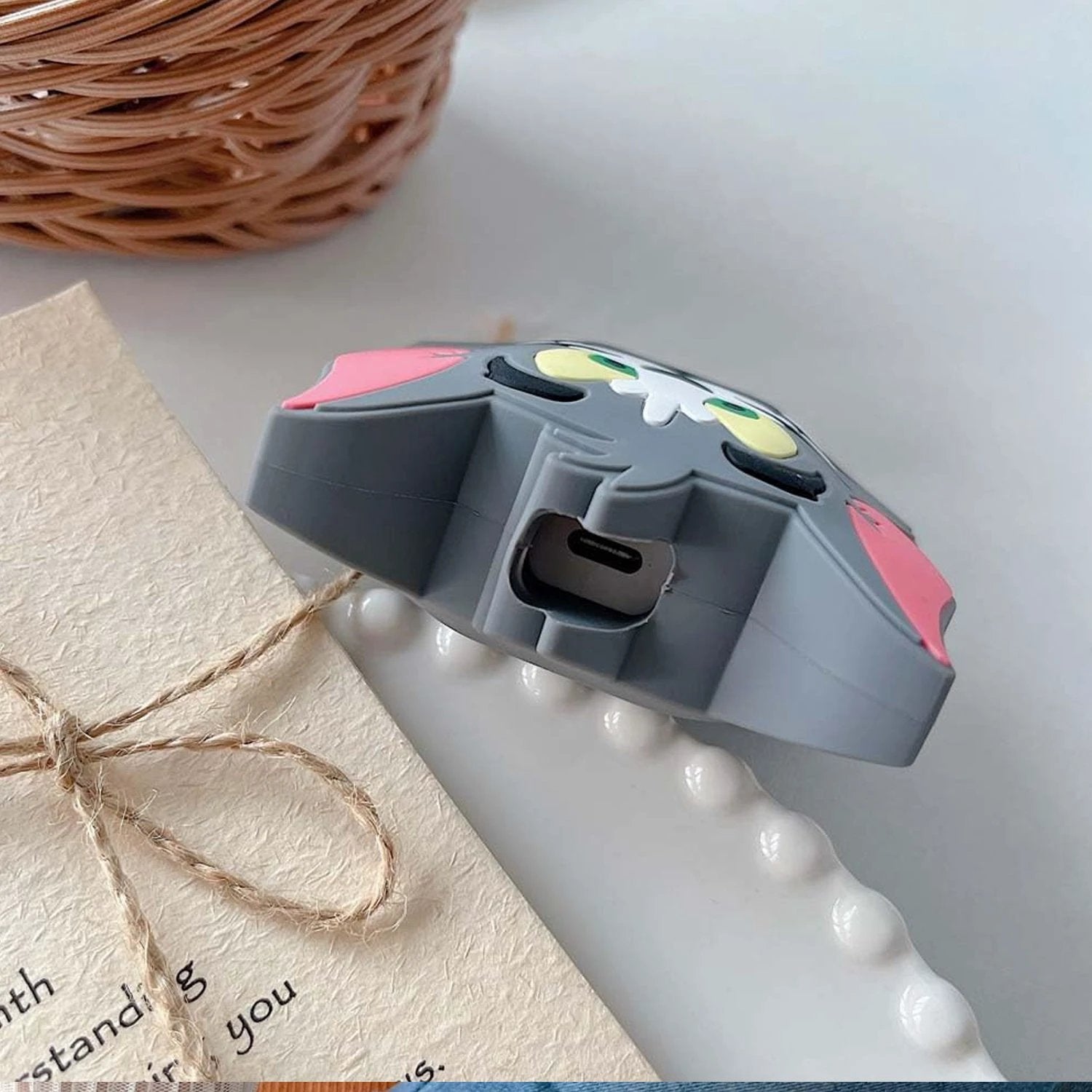 Cartoon Character Silicon Charger Case Cover For Ip 18-20w (Mix Design  1 Pc) - 69KART