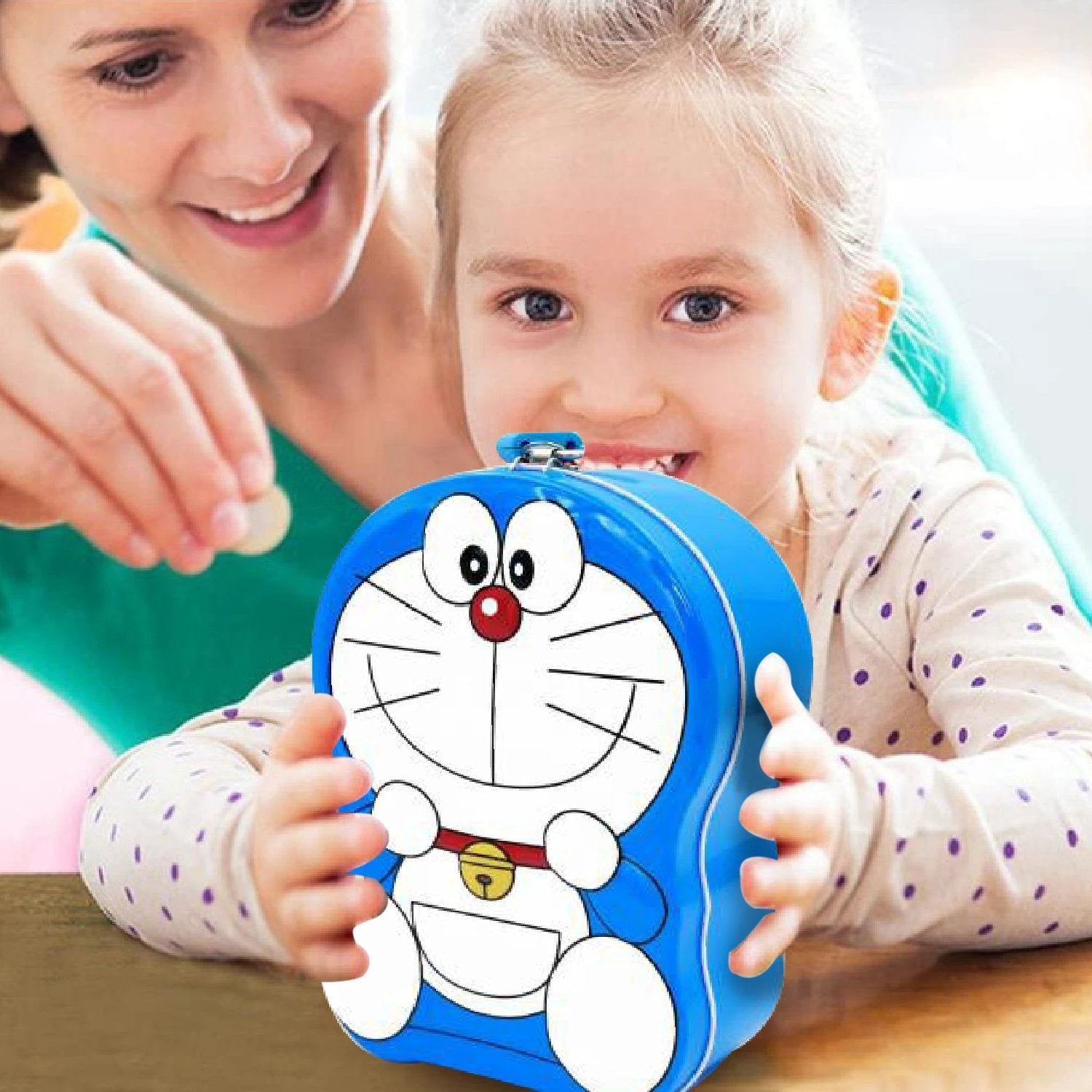 1648 Cartoon Character Metal Piggy Bank Coin Box Money Box by Wukusy