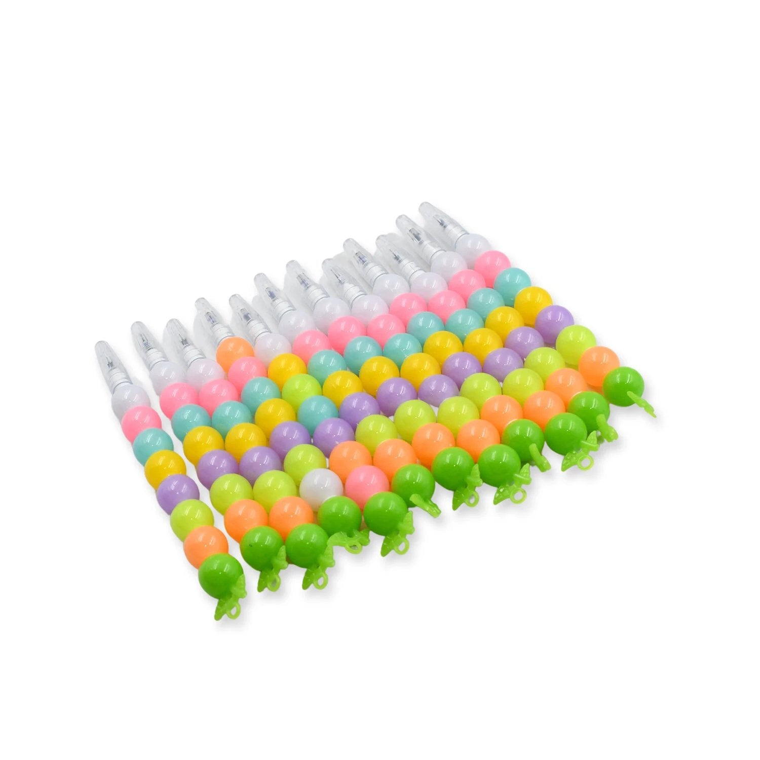 4572 Stylish Pearls Pen Plastic Moti Non-sharpening Design Pen Multicolor Pearls Moti Gel Pen Fancy Designer Attractive Gel Pen For Kids Pack Of (12 Pc Set ) - 69KART