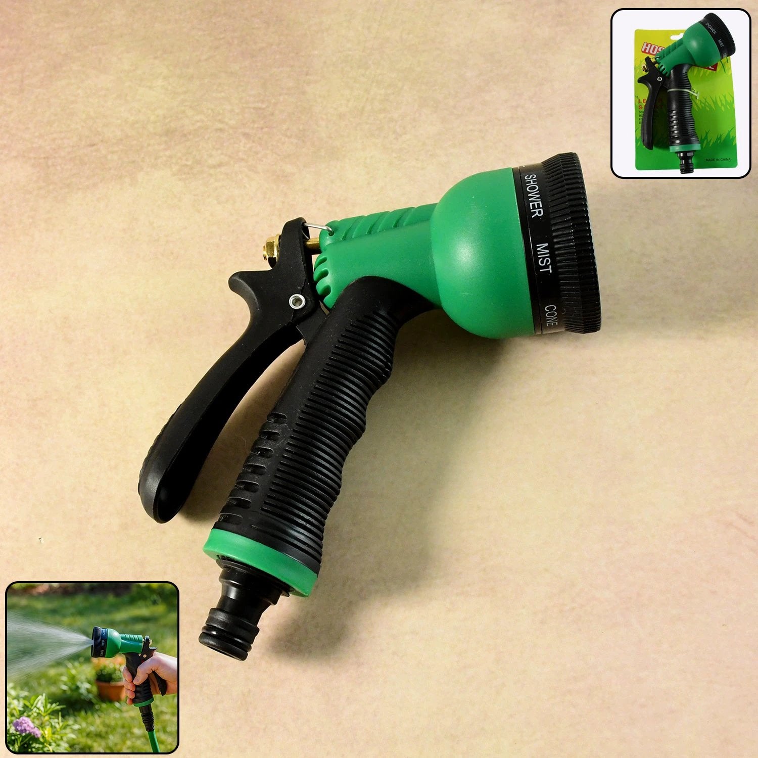Multi-pattern Garden Hose Spray Nozzle (1 Pc) - 69KART
