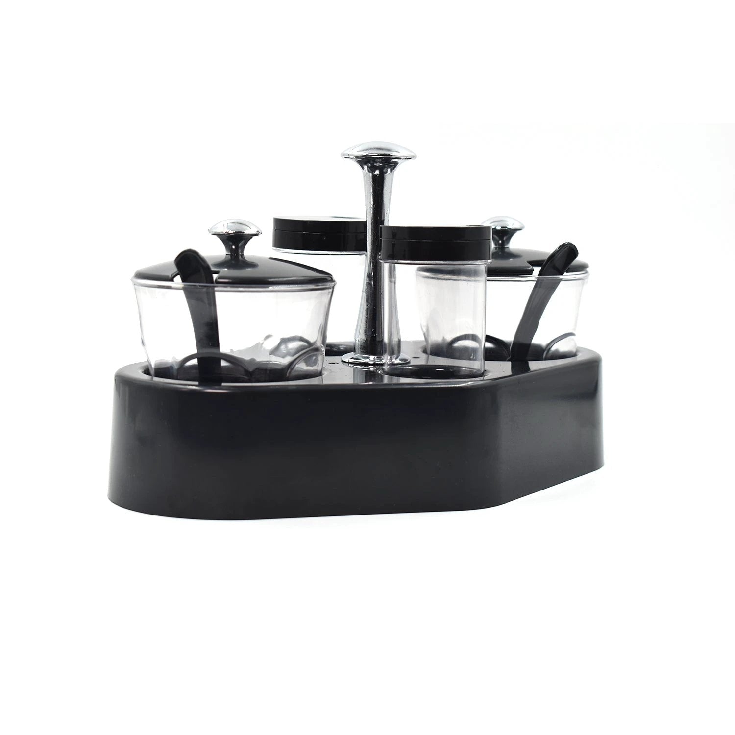 8122 Ganesh Rendy Condiment Set For Kitchen Transparent Jar For Easy To Access Spice 1 Piece Spice Set  (Plastic) - 69KART