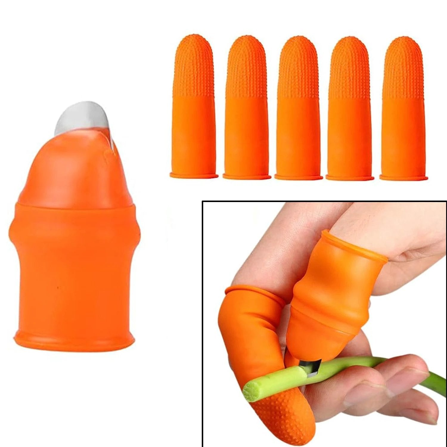 Thumb Knife 4 Finger Cutter Kitchen Knife Set (Set Of 1) - 69KART