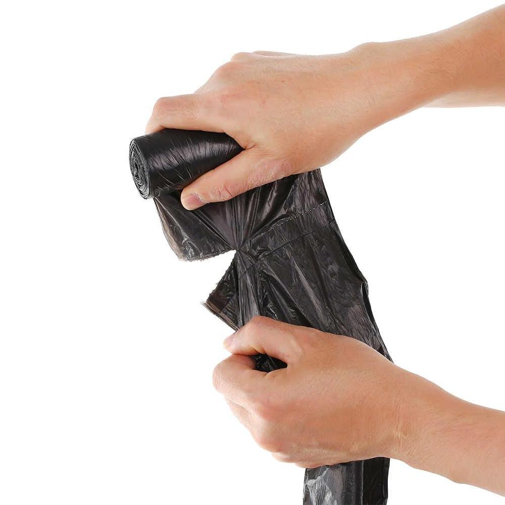 1574 Garbage Bags Small Size Black Colour (17 X 19) by Wukusy
