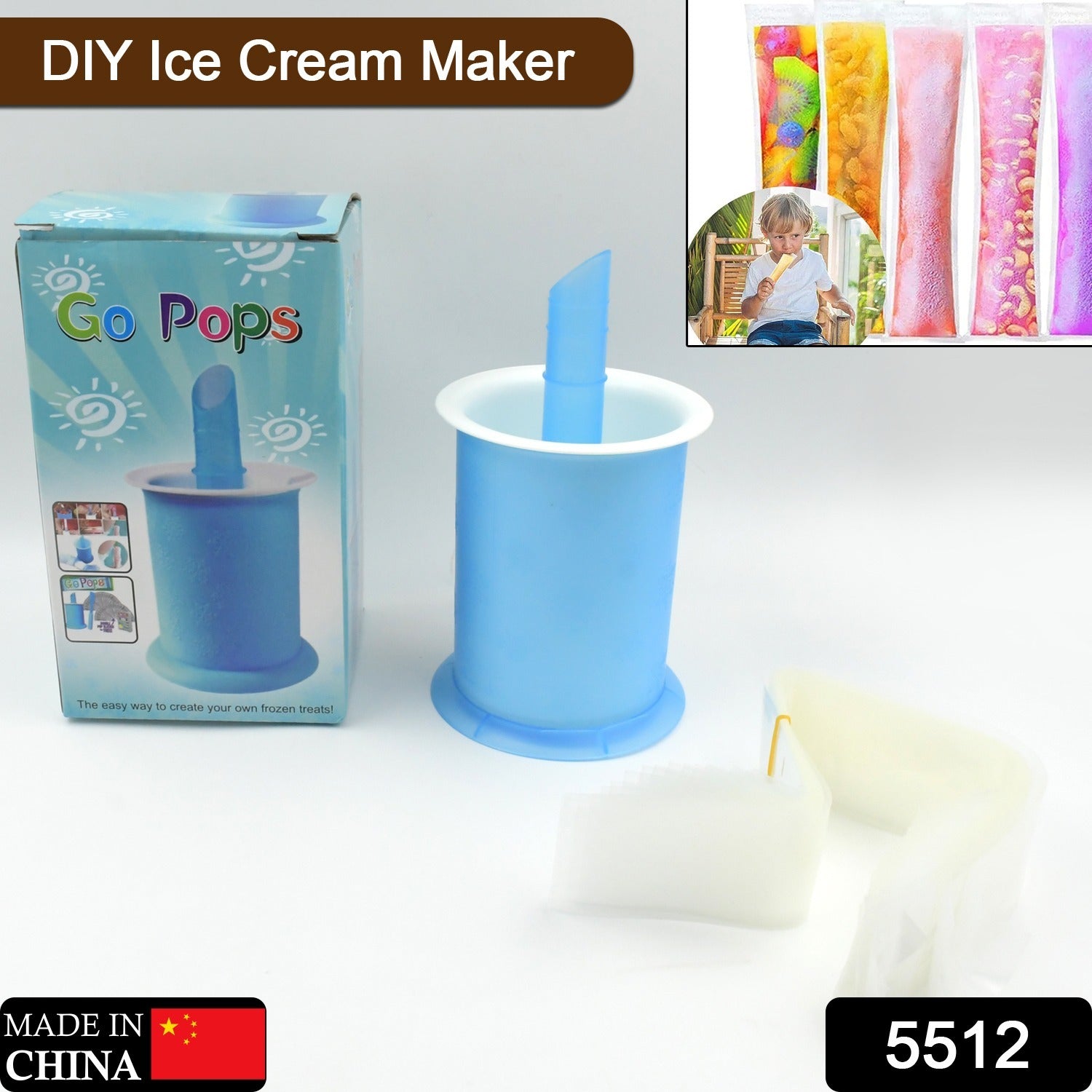 Homemade Popsicle Maker Manual Ice Cream Machine