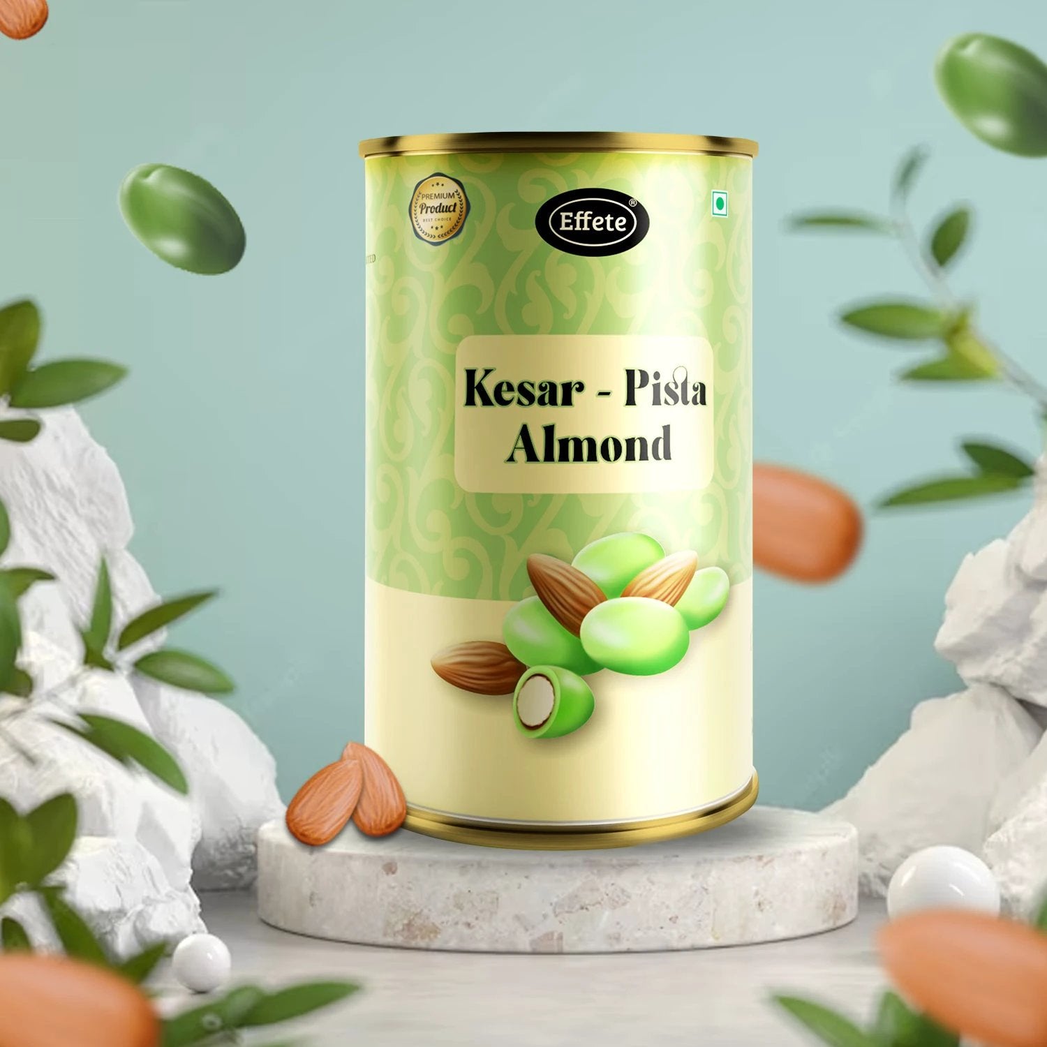 Effete Kesar-pista Almonds Chocolate (96 G) - 69KART