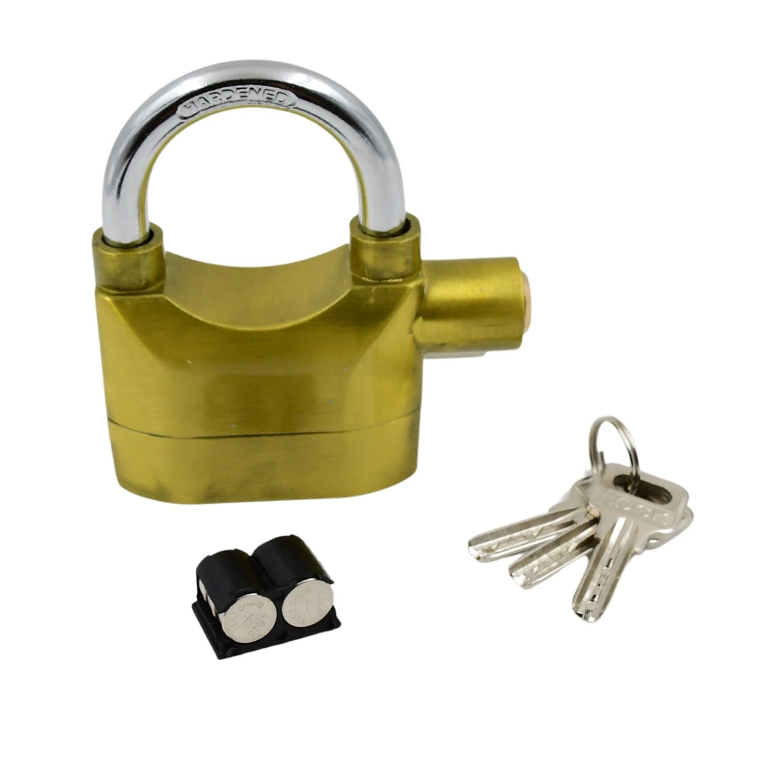 Security Alarm Metallic Lock System With 3 Keys (1 Set Mix Color) by Wukusy