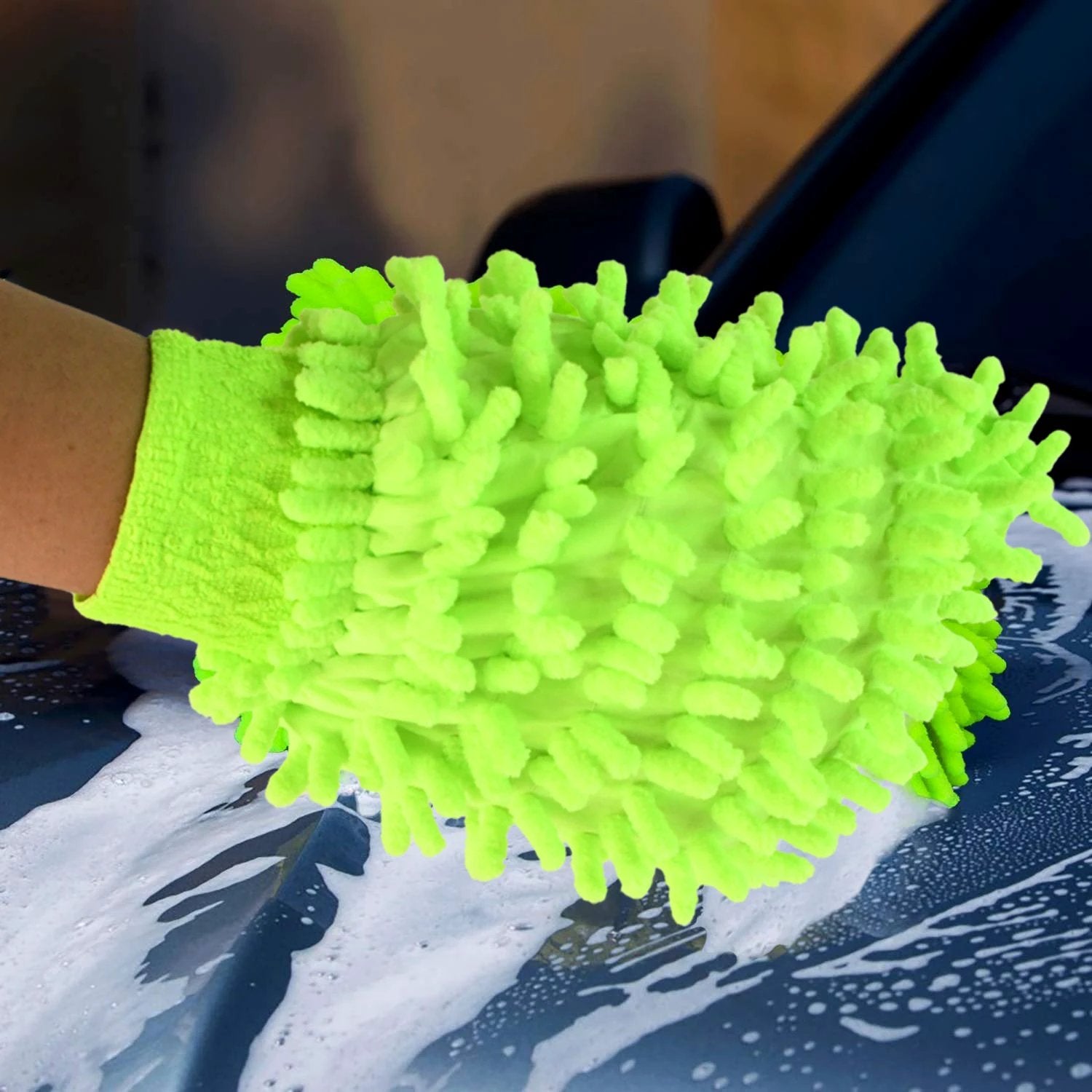 Microfiber Car Wash Glove Mitt For Carbikehome Surface by Wukusy