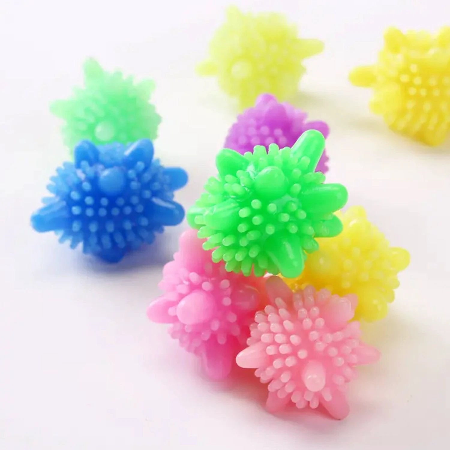 8737 Soft Star Washing Machine Laundry Dryer Balls Laundry Ball For Household Cleaning Washing Machine Clothes Softener (10 Pcs Multi Color) by Wukusy