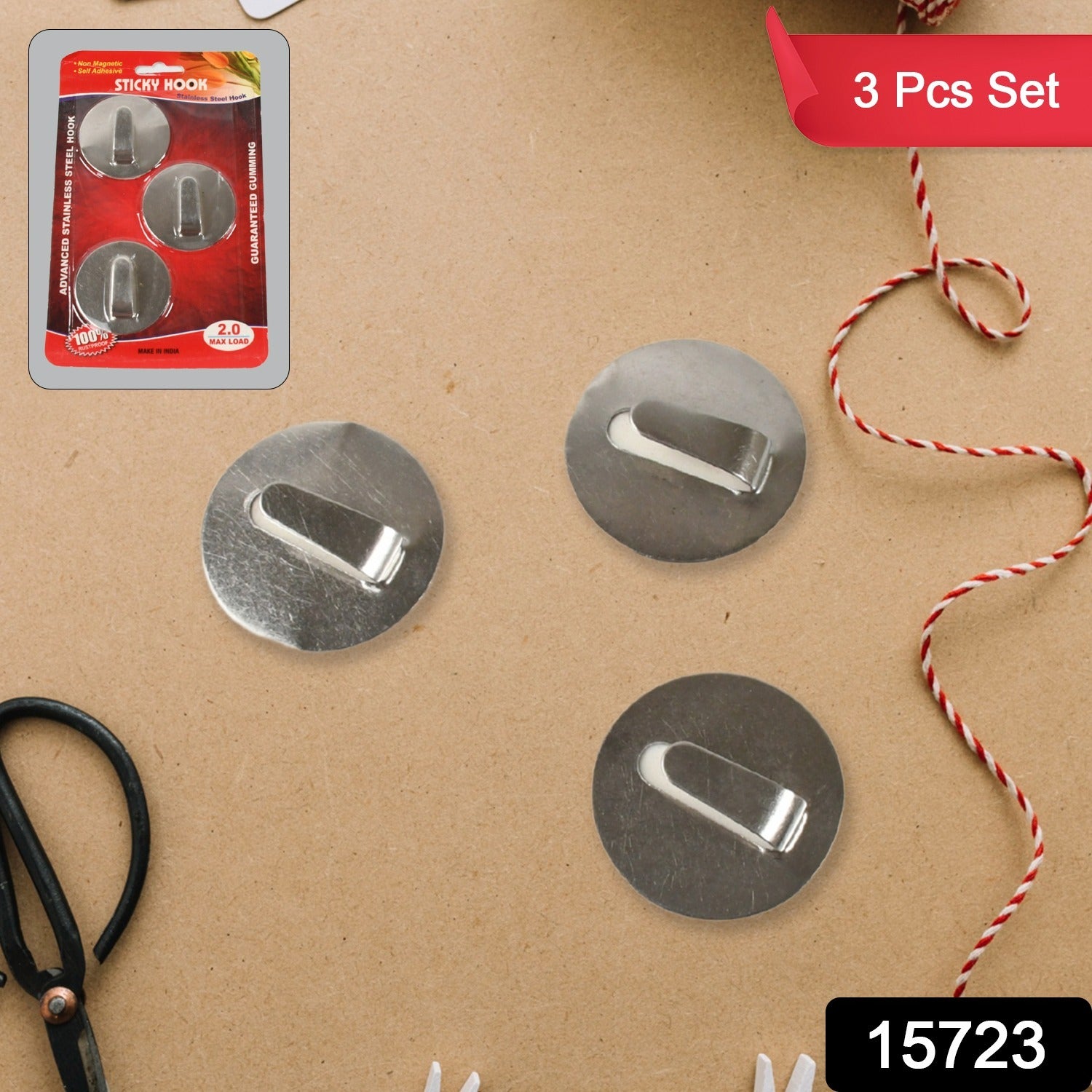 Self- Adhesive Hooks Heavy Duty Wall Hooks