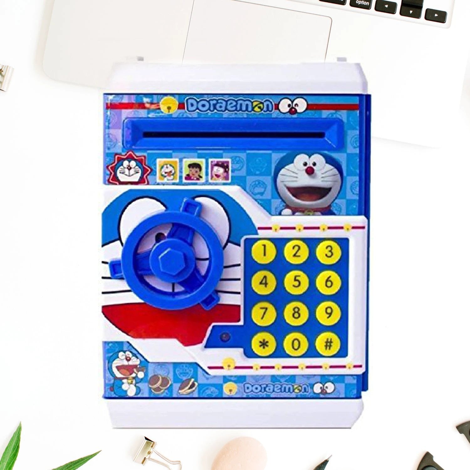 4508 Money Safe Atm Kids Piggy Savings Bank With Electronic Lock Piggy Bank Atm With Password Cartoon Piggy Bank For Kids - 69kart