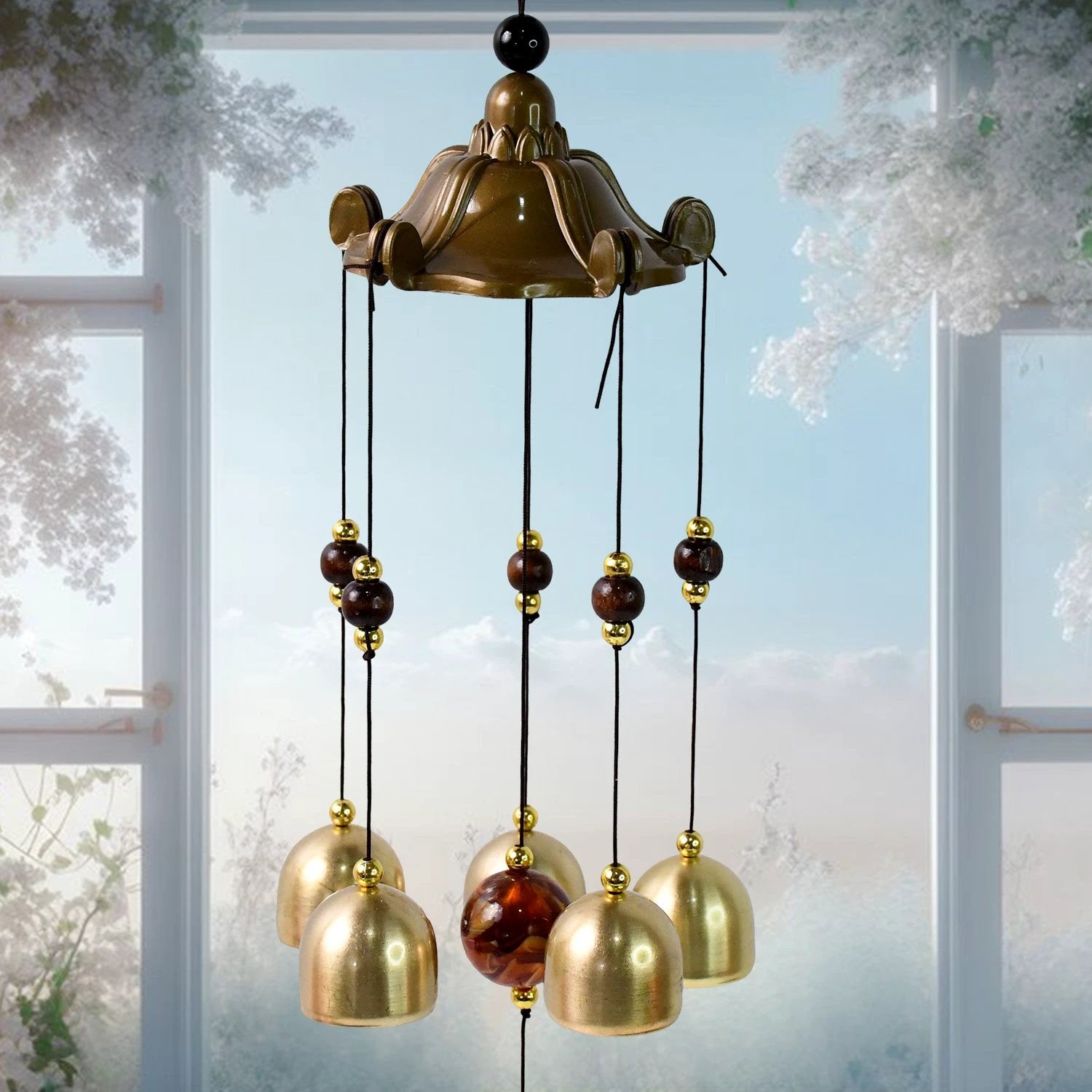 Decorative Wind Bell Chimes Outdoor Hanging (1 Pc) by Wukusy