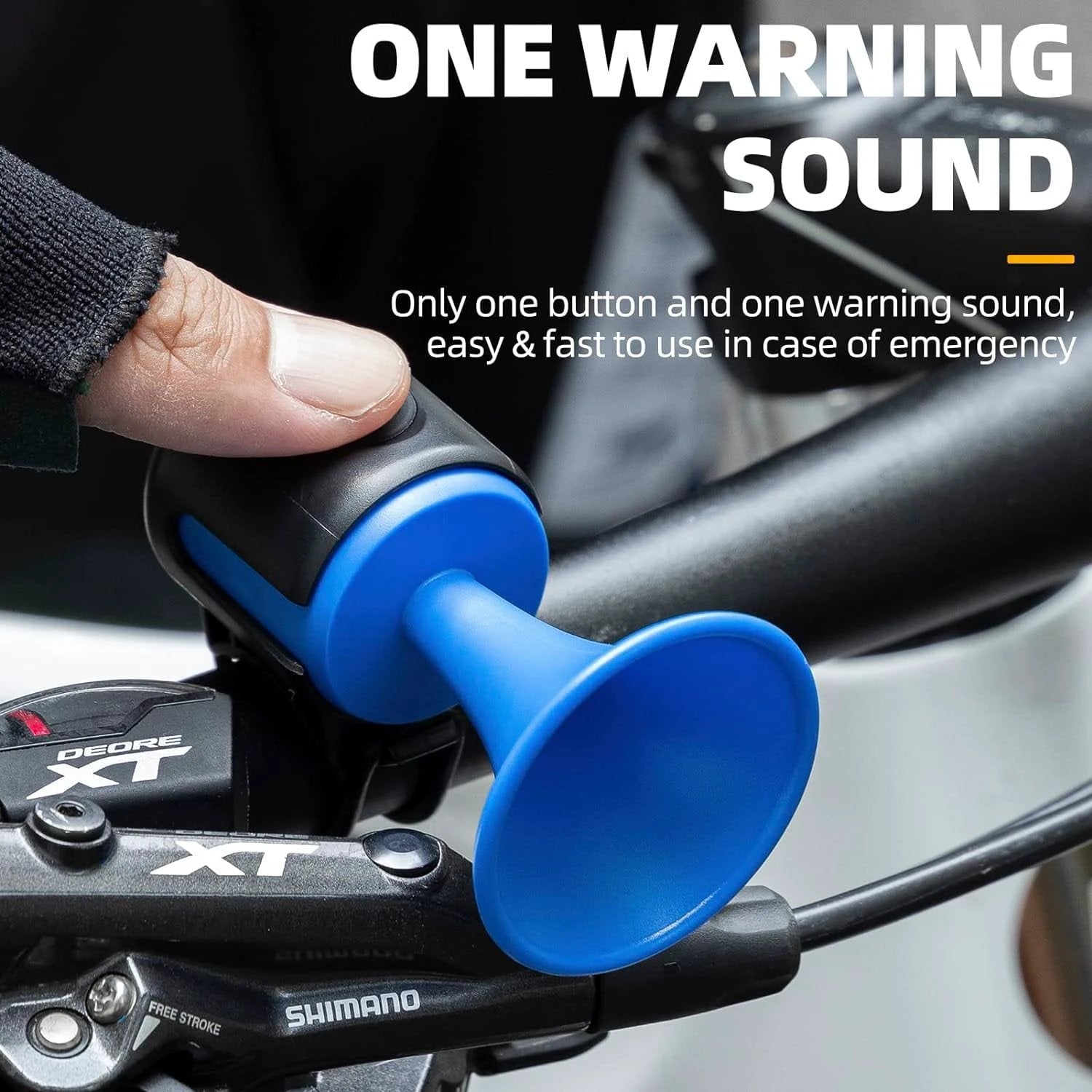 8590 Bicycle Air Horn Loud - 120db 1 Sound Mode Electronic Bicycle Bellsuper Electric Horn With Long Standby Button Battery Operatedipx4 Waterproof Loud Bell For Adults by Wukusy