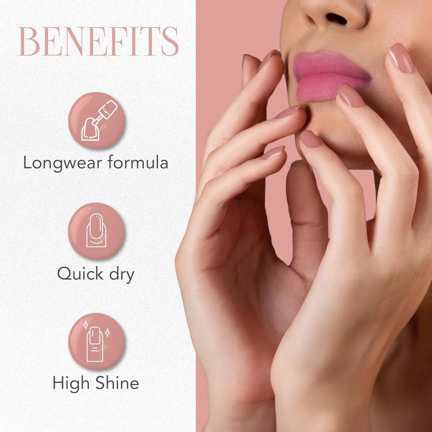 Og Beauty Pastel Peach Gel Intense Nail Polish (1 Pc  10 Ml) - 69KART