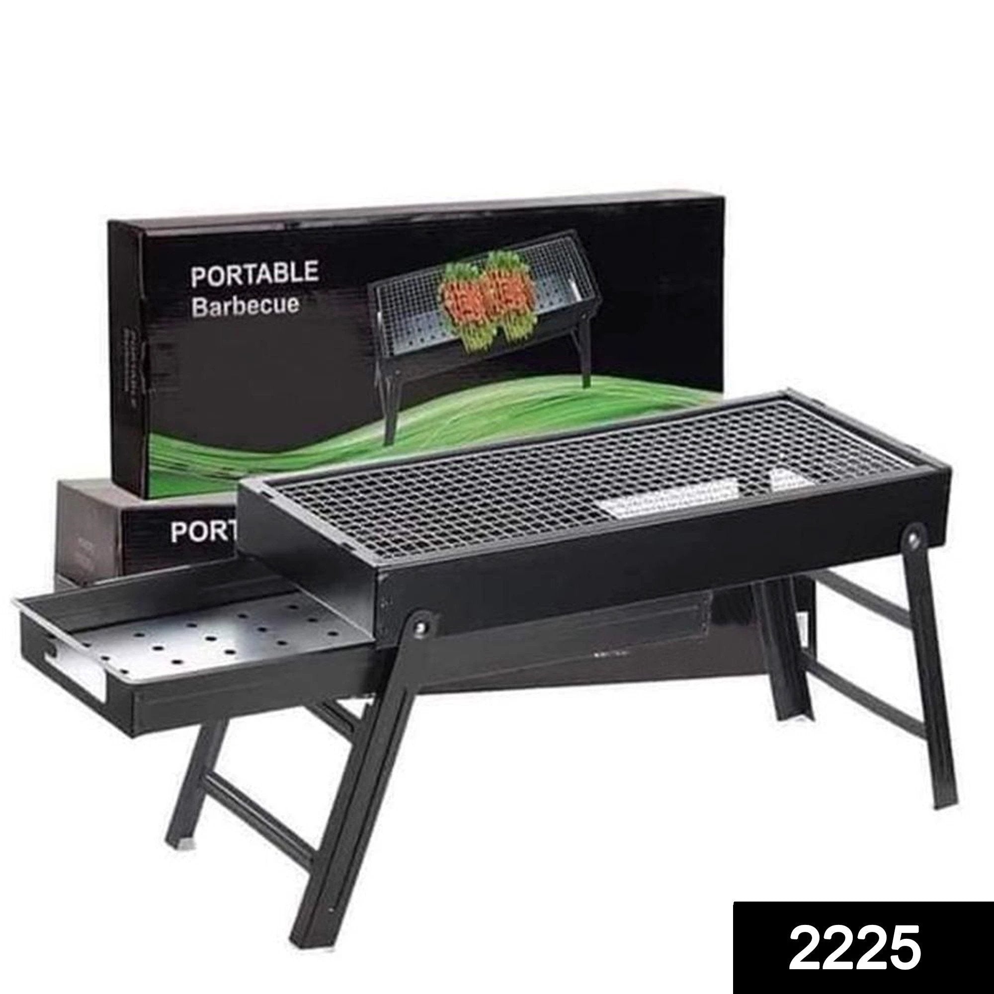 2225 Folding Portable Barbeque Bbq Grill Set For Outdoor And Home - 69kart