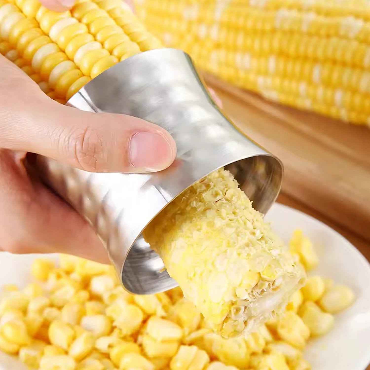 Corn Cutter Stainless Steel Stripping Kernels Remover (1 Pc) - 69KART