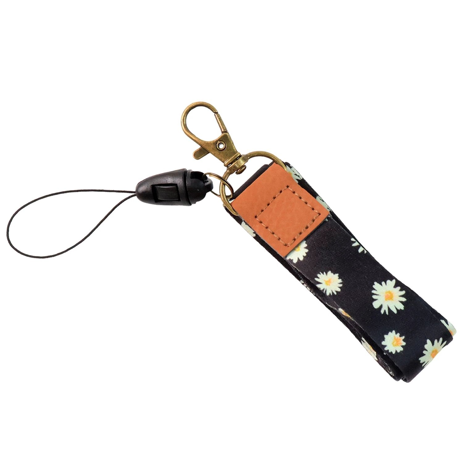 Floral Print Neck Lanyard Strap With Clip Hook  Mobile String (1 Pc) - 69KART