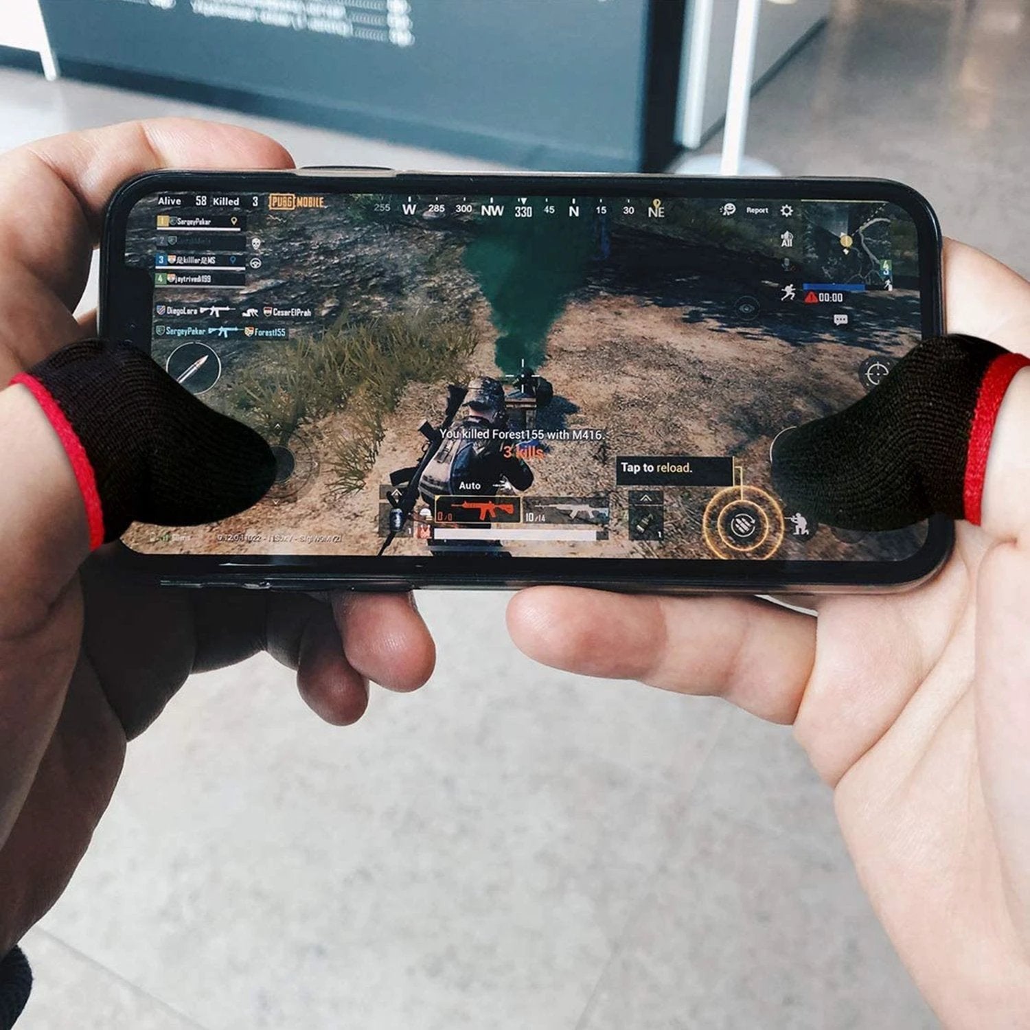 7391 Thumb Finger Sleeve For Mobile Game Pubgcodfreefire (1pair Only) by Wukusy