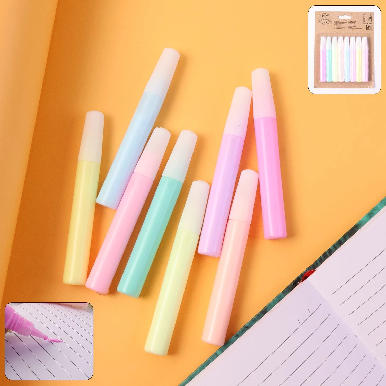 Diy Multi-color Craft Glue Pen Set (10ml  8 Pc) - 69KART