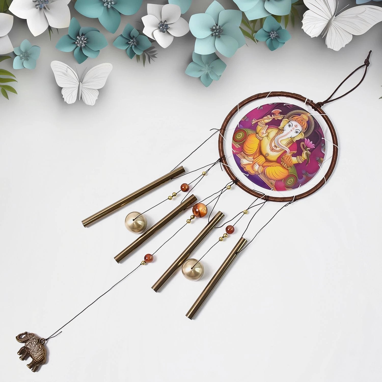 Lord Ganesh Wind Chimes Outdoor Hanging Wind Chime (1 Pc) by Wukusy
