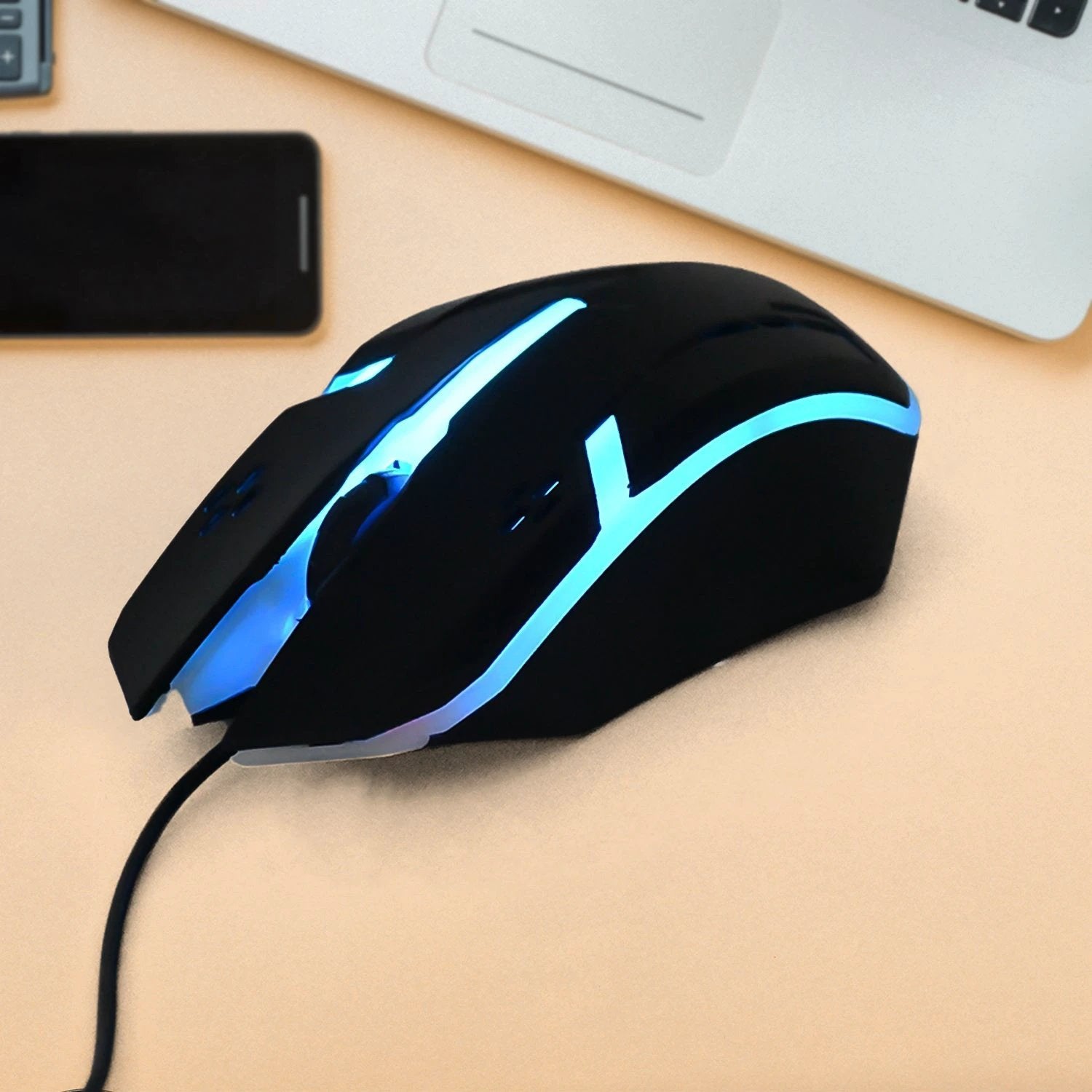 Computer  Laptop Usb Wired Optical Mouse (1 Pc) - 69KART