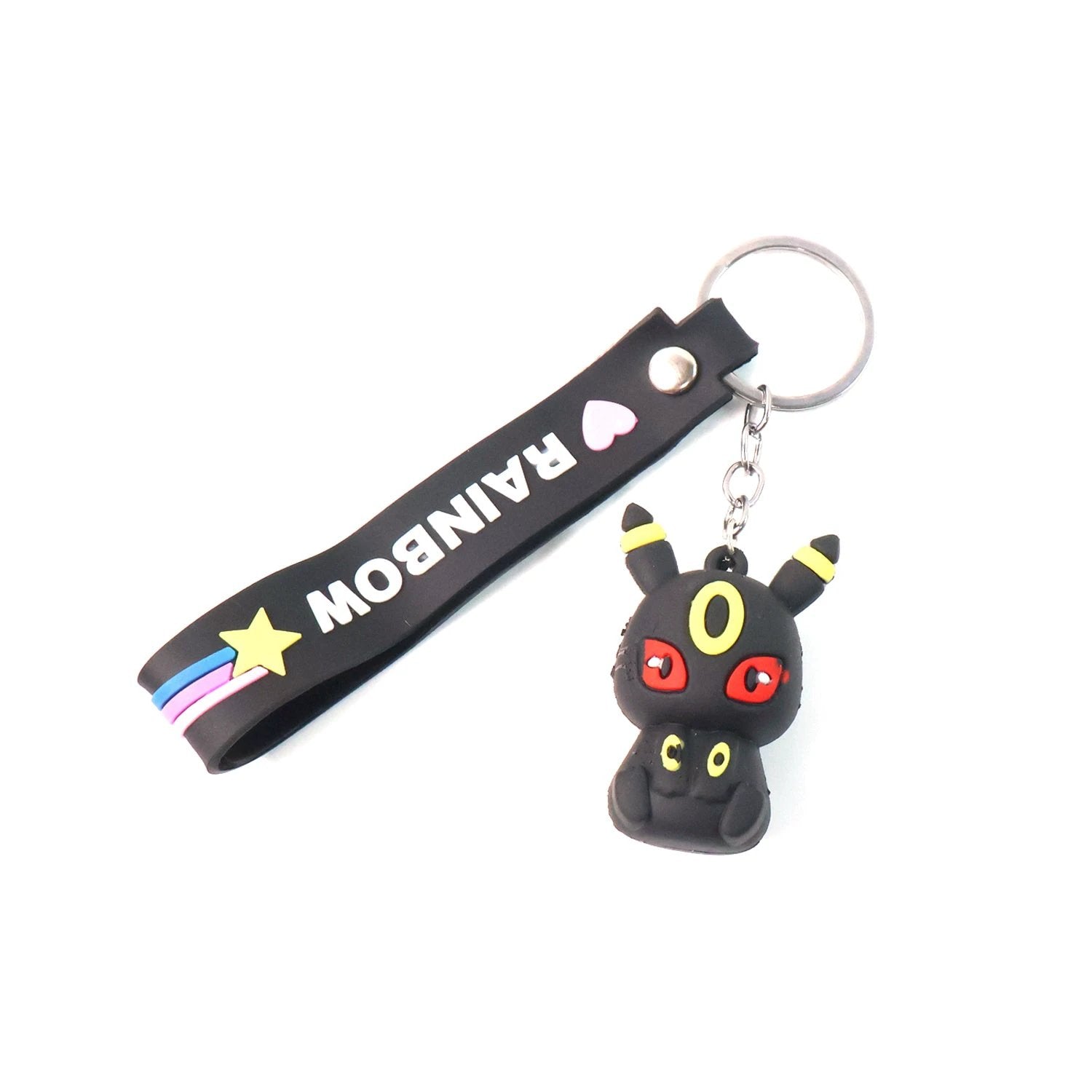 Cute Cartoon Silicone 3d Key Chain With Metal Hook  Strap (Pack Of 1) - 69KART