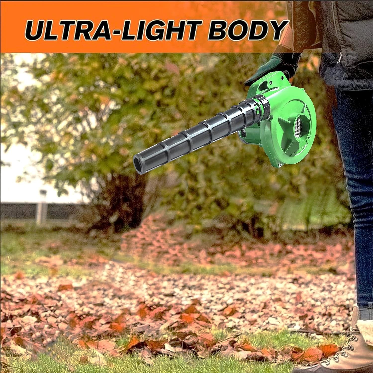 3158 650v Blower Portable Rifel Range Heavy Duty Air Blower Electric Air Blower For Homeofficecarpccomputer Dustgaragepatiogarden Leaftrash Cleaning  (350w 2.3 M3min 13000 Rpm Green) - 69kart