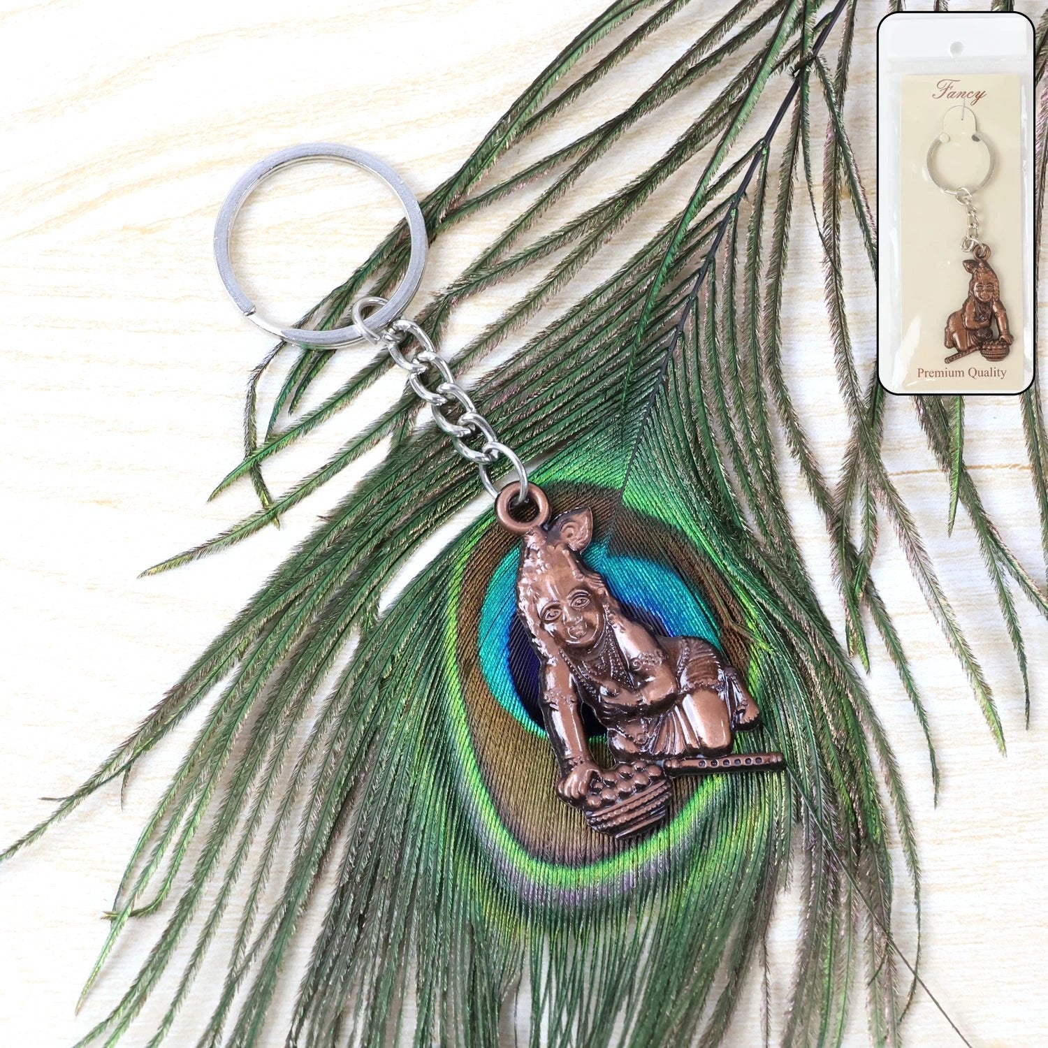 Bal Krishna Crawling Design Keychain by Wukusy