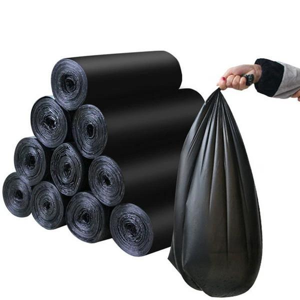 1574 Garbage Bags Small Size Black Colour (17 X 19) by Wukusy