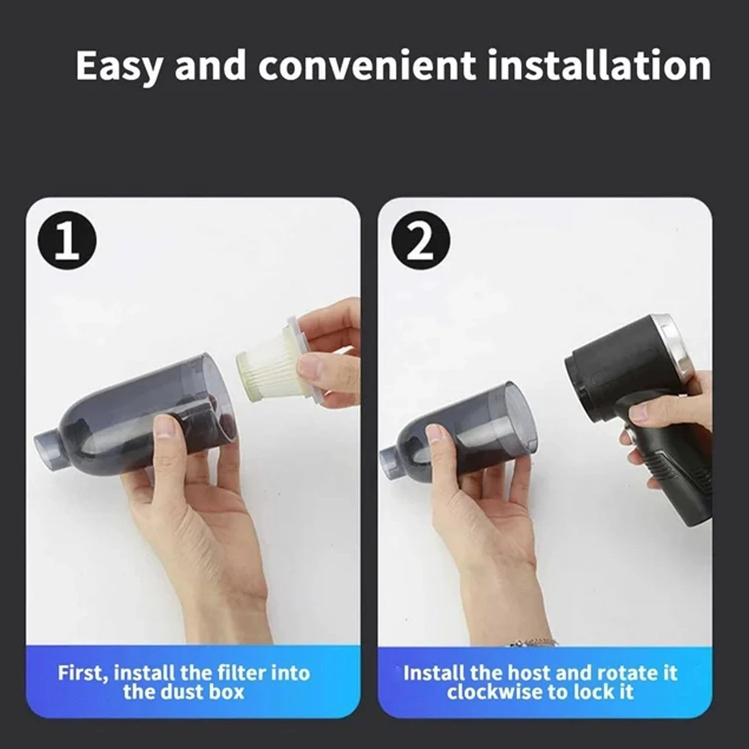 7394 3 In 1 Car Mini Vacuum Cleaner With Blower Wireless Portable Rechargeable Handheld High Power Suction Vacuum Cleaning Machine For Home Car Computer Keyboard Cordless Air Blowing Dusting - 69KART