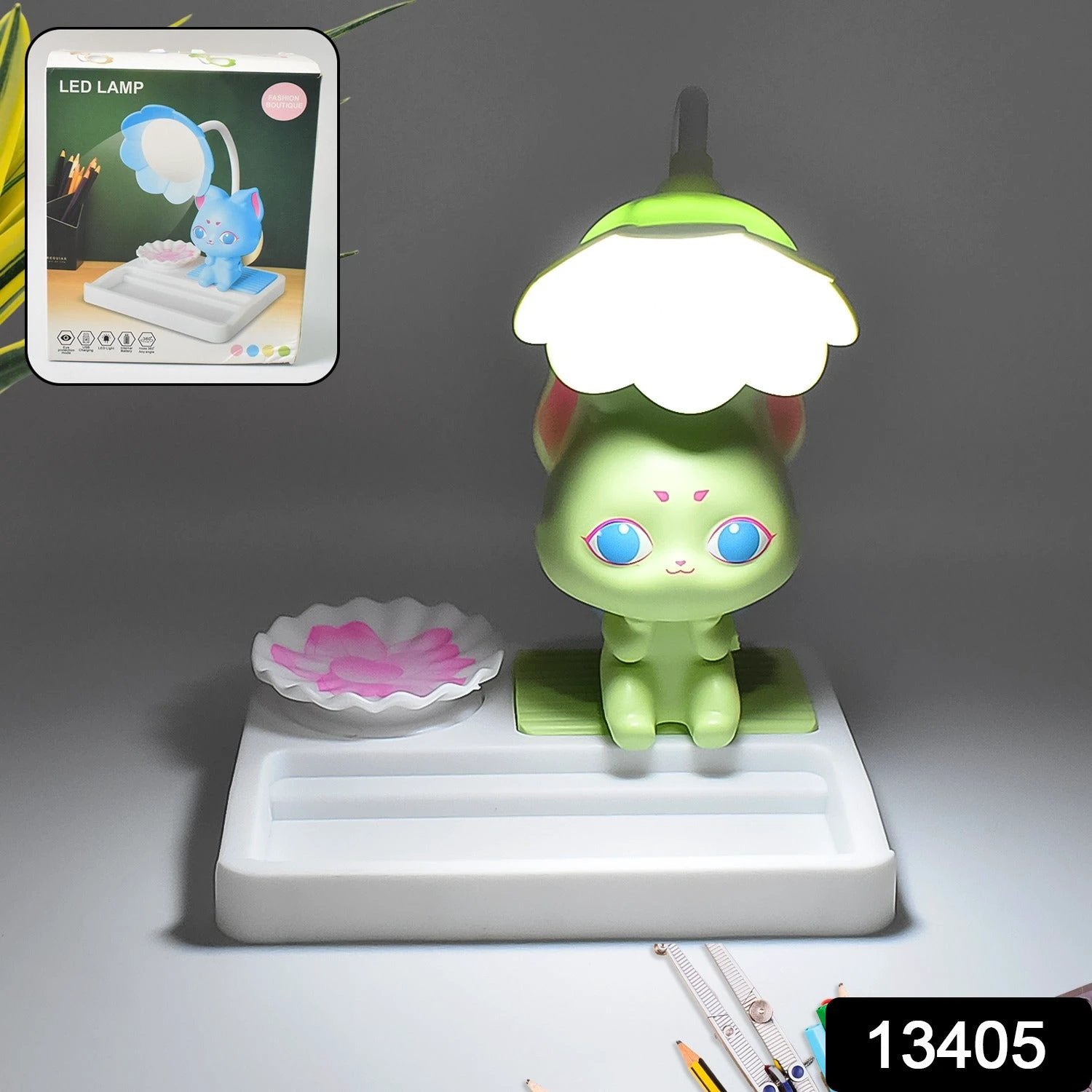 Cute Lovely Cartoon With Base Led Desk Light (1 Pc) - 69kart