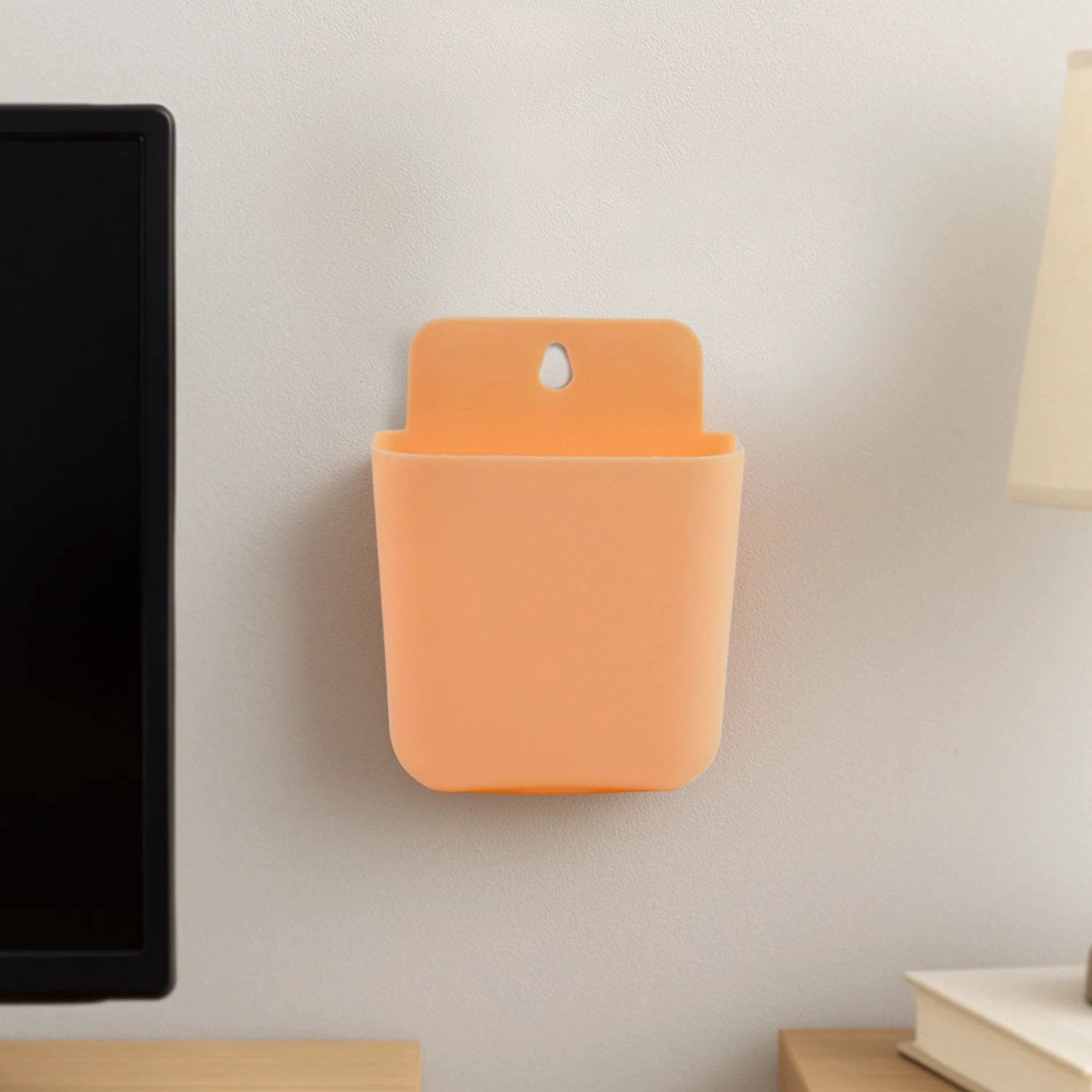 Multi Purpose Wall Mounted Plastic Storage Pocket (1 Pc) by Wukusy