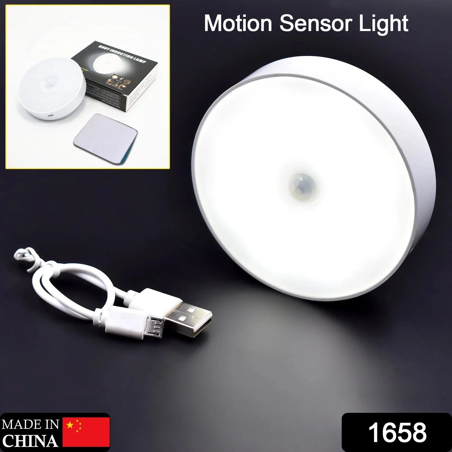 Round Shape 8 Led Motion Sensor Induction Led Light by Wukusy