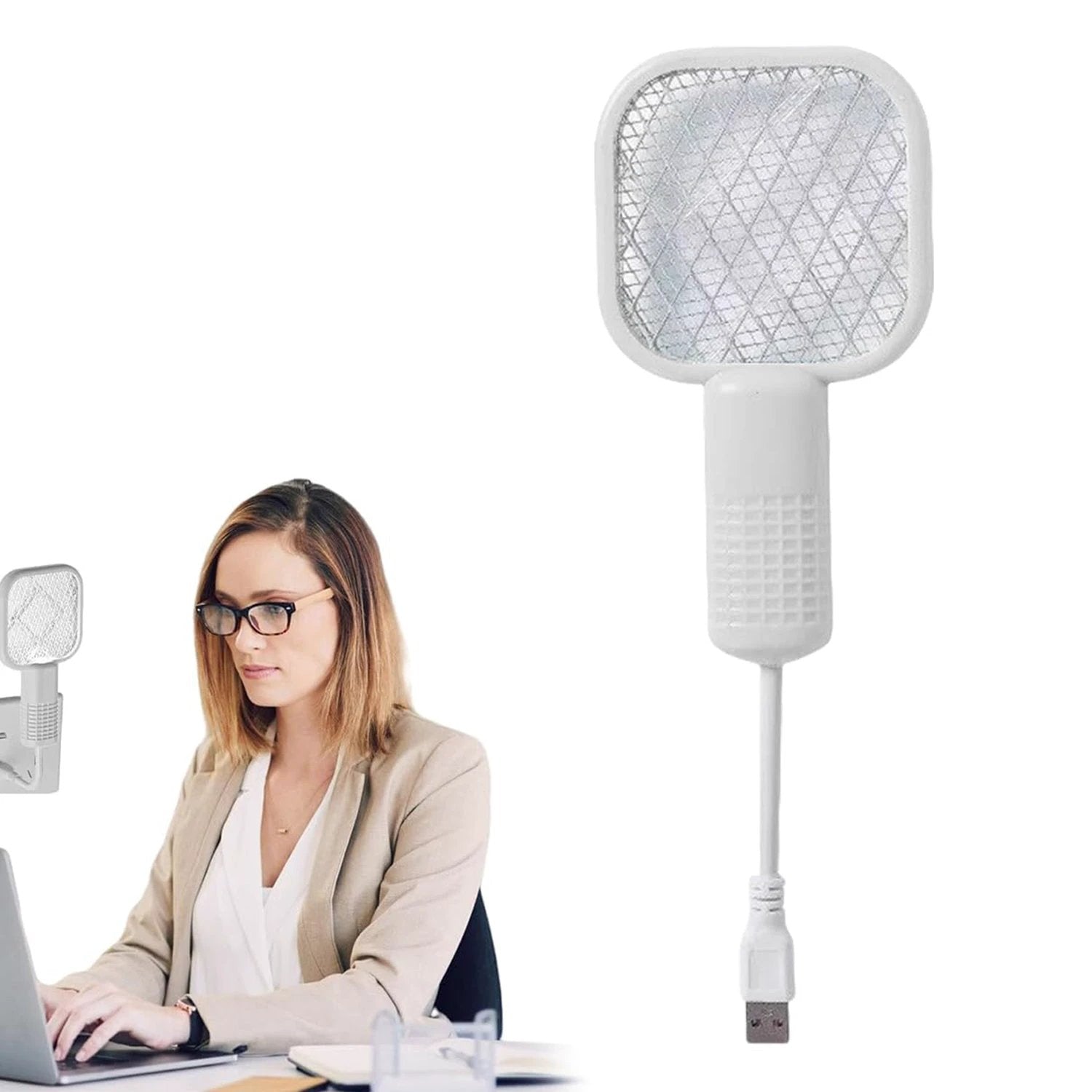 Rechargeable Electric Mosquito Swatter Racket by Wukusy