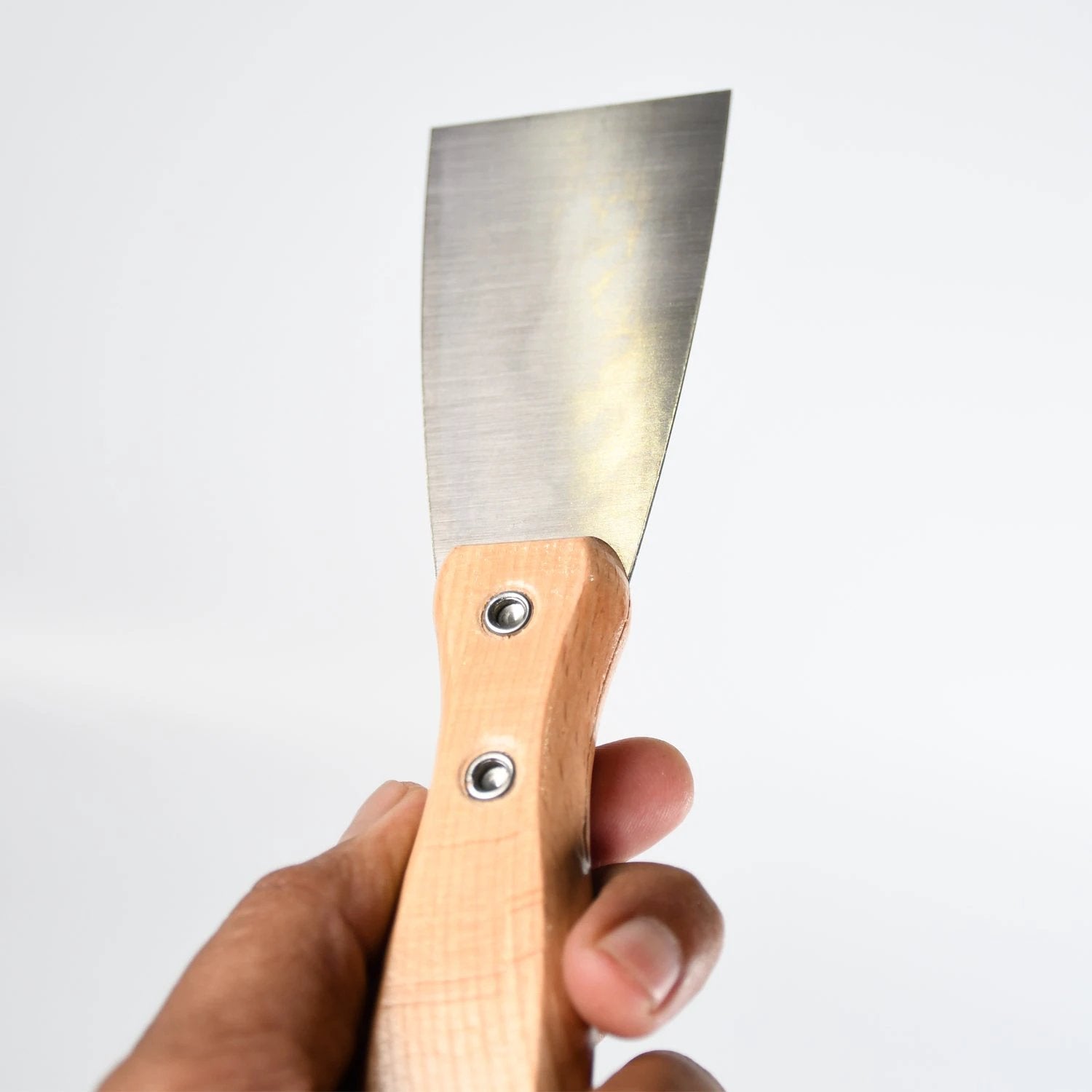 Putty Knife Set with Soft Rubber Handle for Drywall, Patching, Painting, and Decals - 69KART