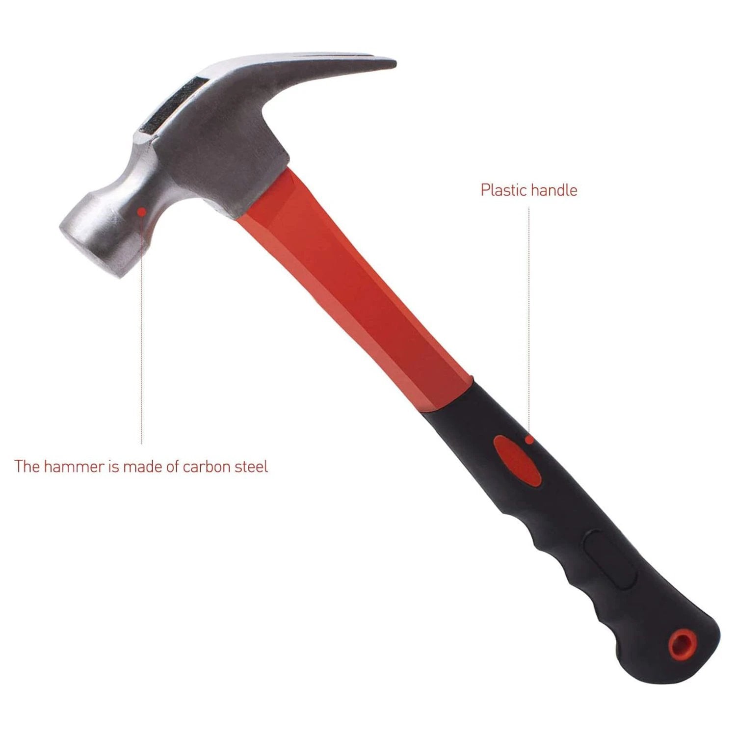 9081 Fibreglass Nail Hammer 27cm - 69KART