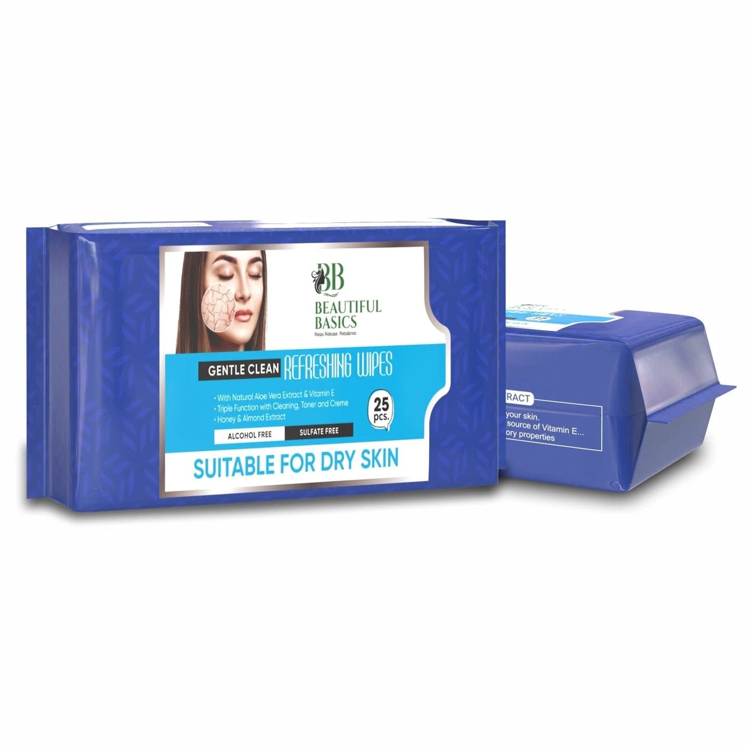 Refreshing Wet Wipes For Face Facial Cleansing Refreshing Skin Hydration Soothing For Skin Ph Balance Alcohol Free Nourishing With Fruit Extract 25 Wipes by Wukusy