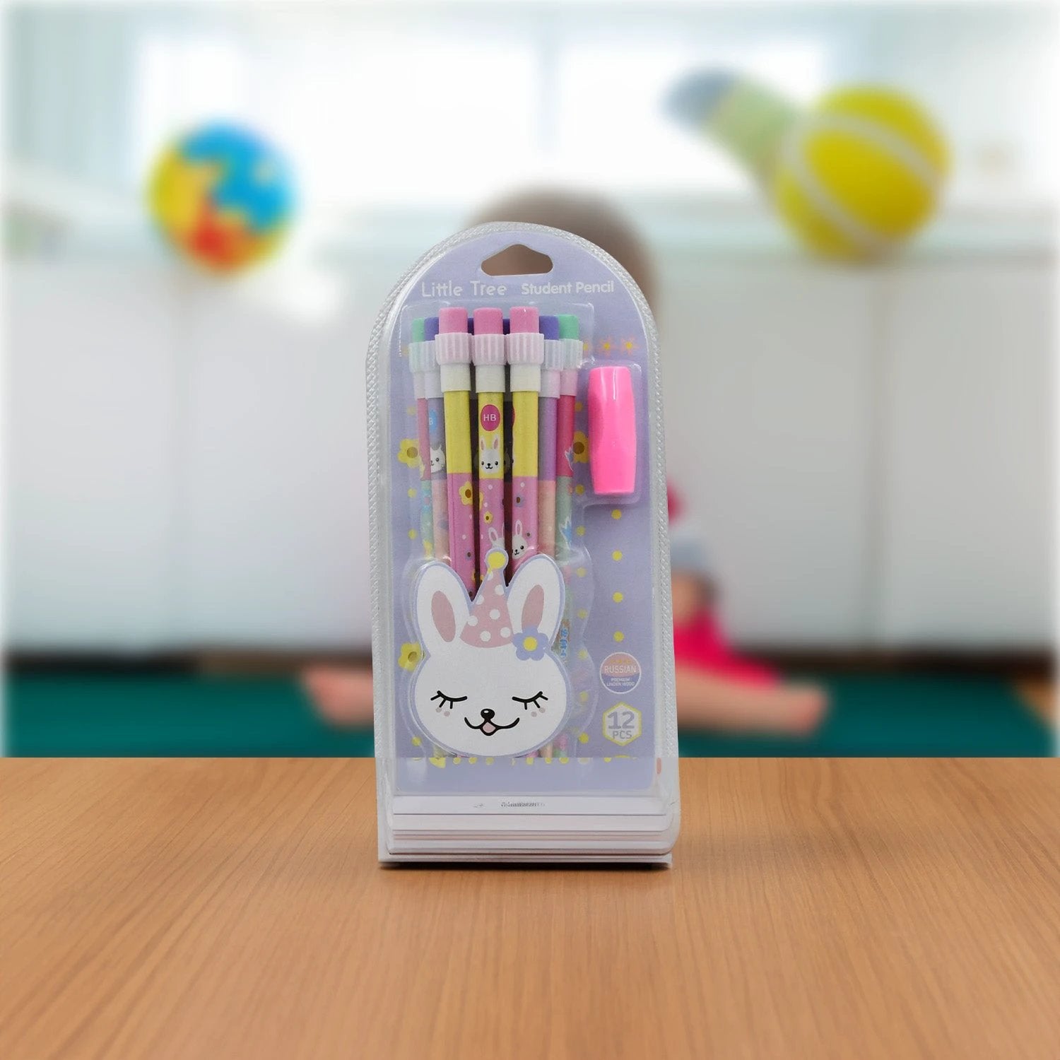 4396 Cute Rabbit Bear Drawing Graphite Writing Pencil Set With Pencil Sharpener  Eraser Pencil And Eraser Set With Eraser For Kids For Girls Fancy School Stationary Birthday Party Return Gift (14 Pc Set) - 69KART