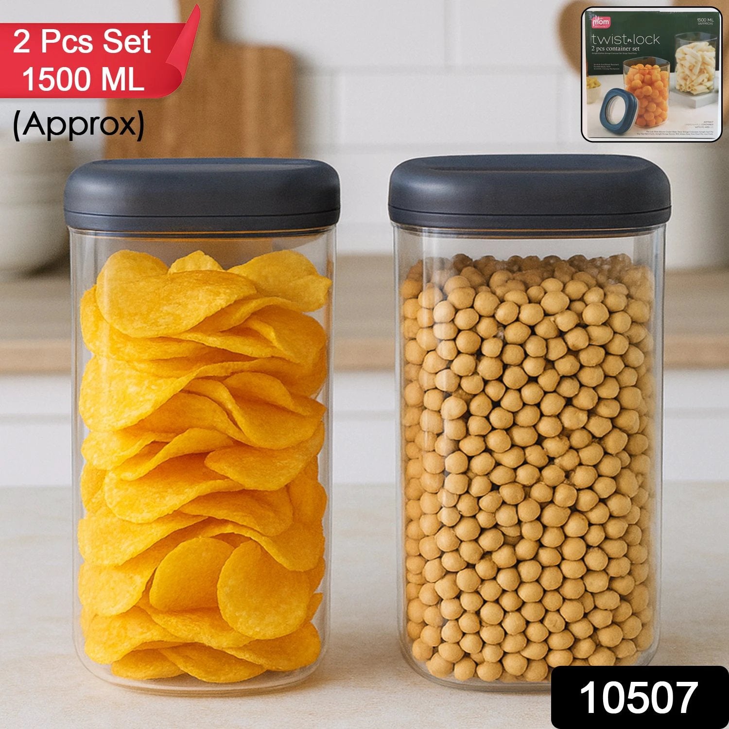 Supermom Airtight Kitchen Storage Containers  (2 Pc Set  1500 Ml) - 69KART