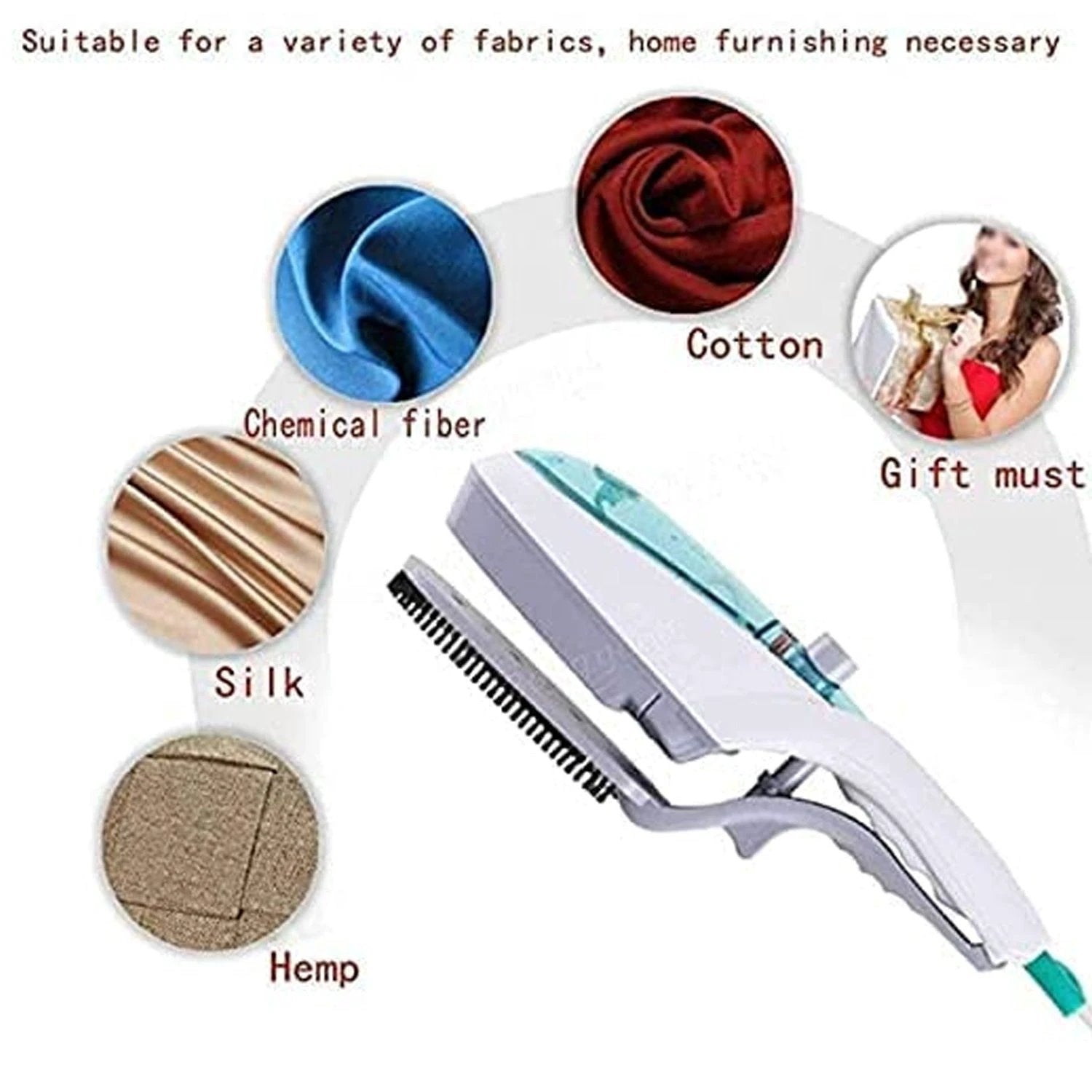 8053 Portable Ironing Machine1 Set Steam Iron Hand Held Crease Removal Portable Ironing Clothes Abs Brush Plush Toy Garment Steamer For Home Steam Iron For Clothes Travel Steamer - 69kart