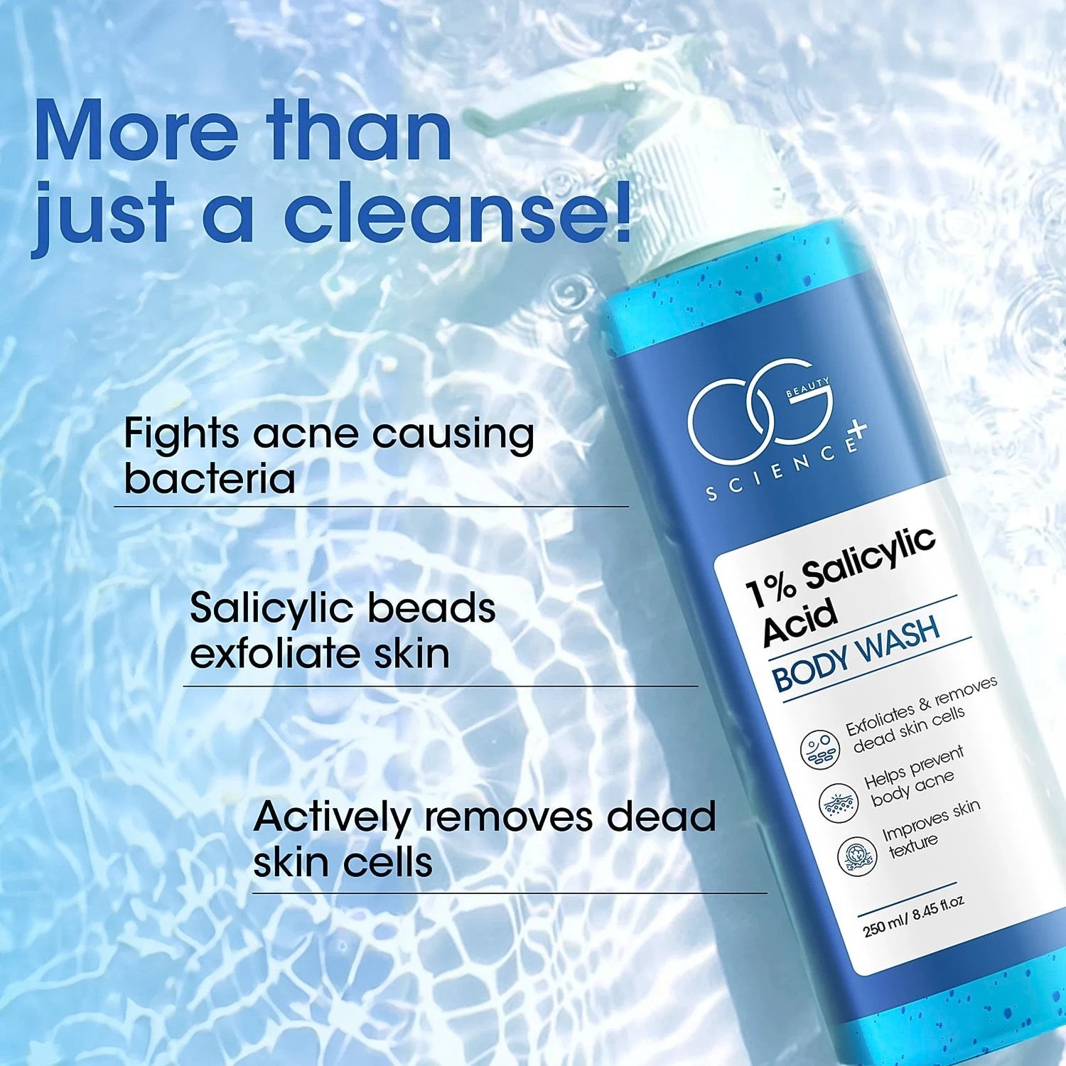 Og Beauty Science  1 Salicylic Acid Body Wash (250ml  1 Pc) - 69KART