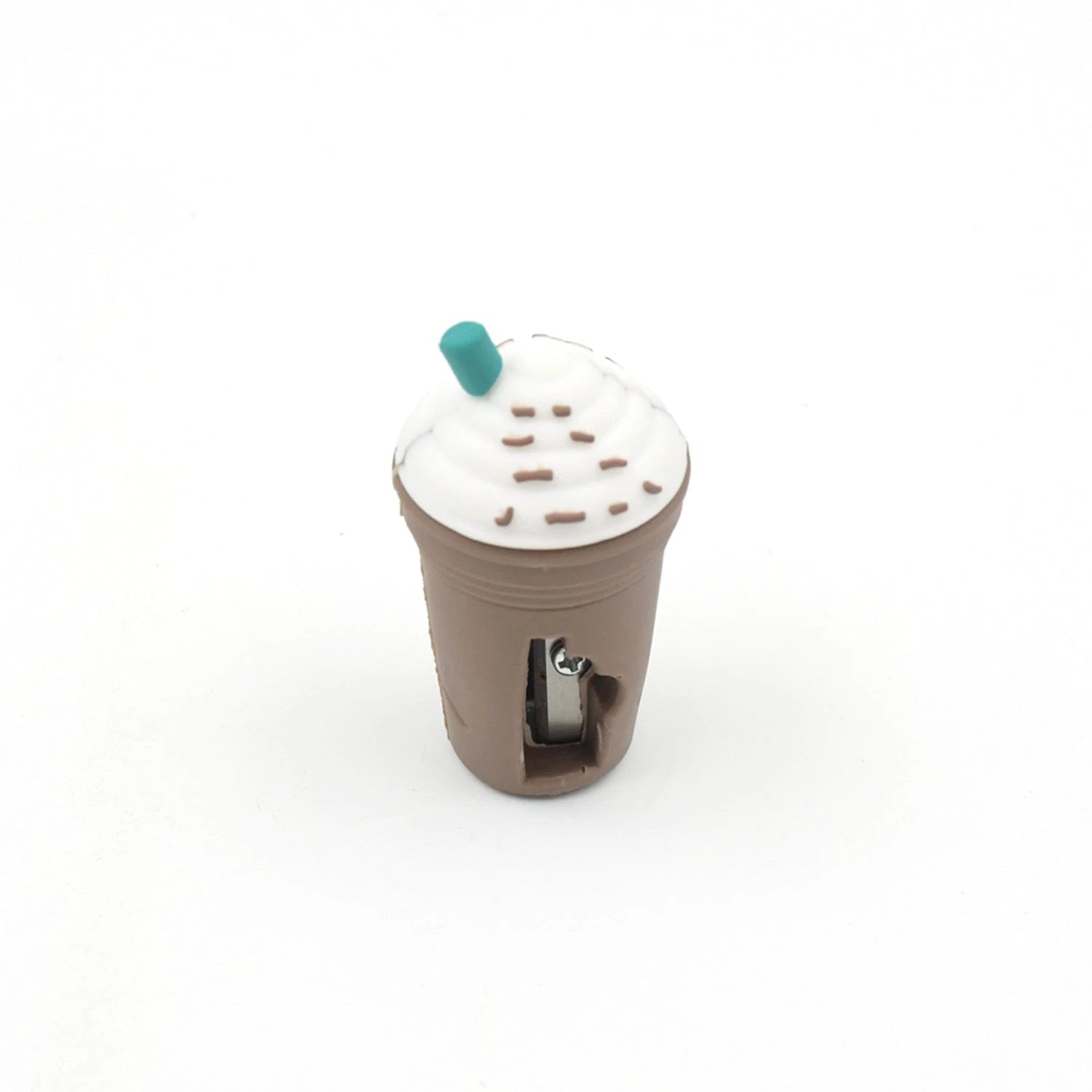2in1 3d Cute Coffee Or Ice Cream Shape Sharpner Like Rotary Manual Pencil Sharpener For Kids  Ice Cream Style Office School Supplies Back To School Gift For Studentskids Educational Stationary Kit Bday Return Gift - 69KART