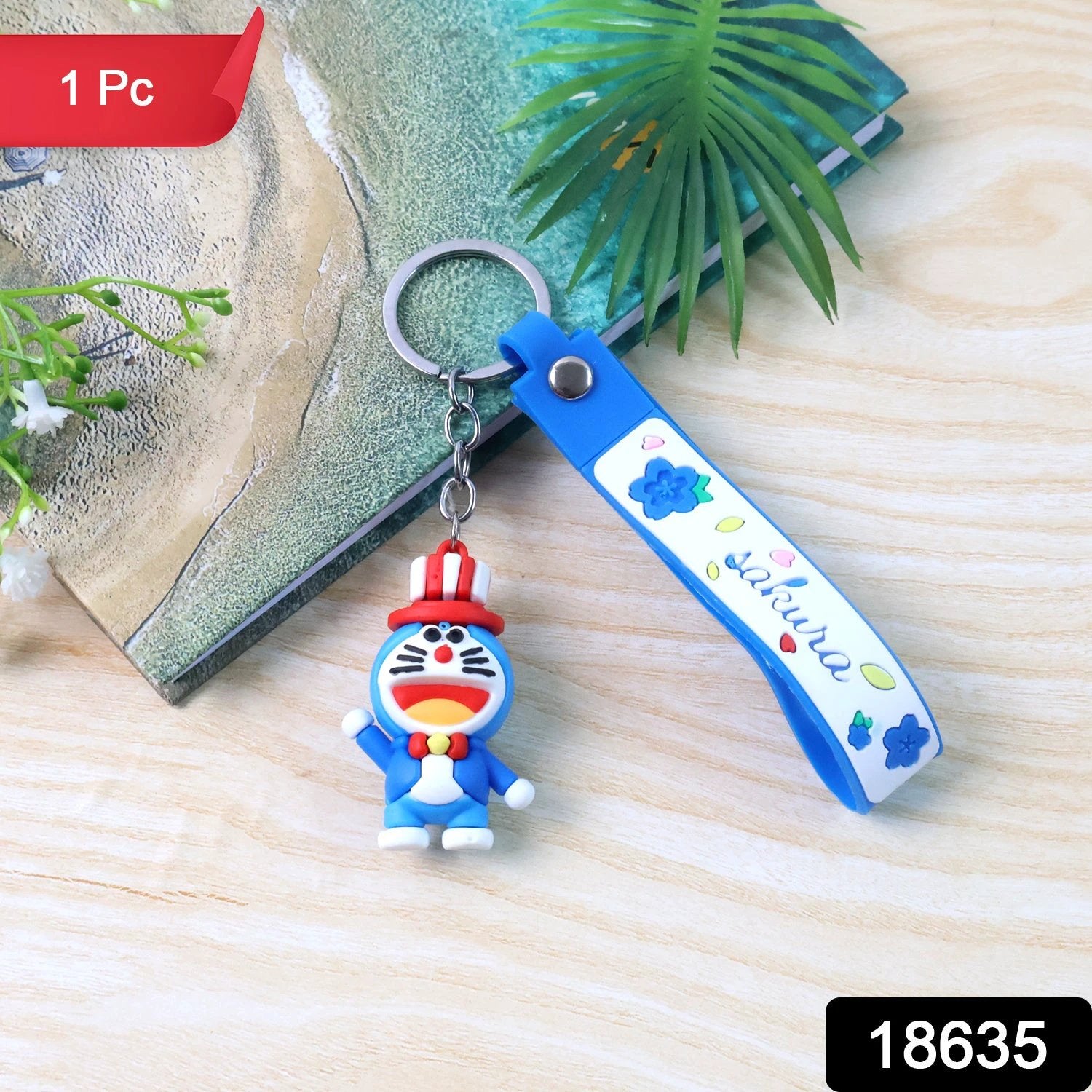 Cute Silicone 3d Key Chain With Metal Hook  Strap (Pack Of 1) - 69KART