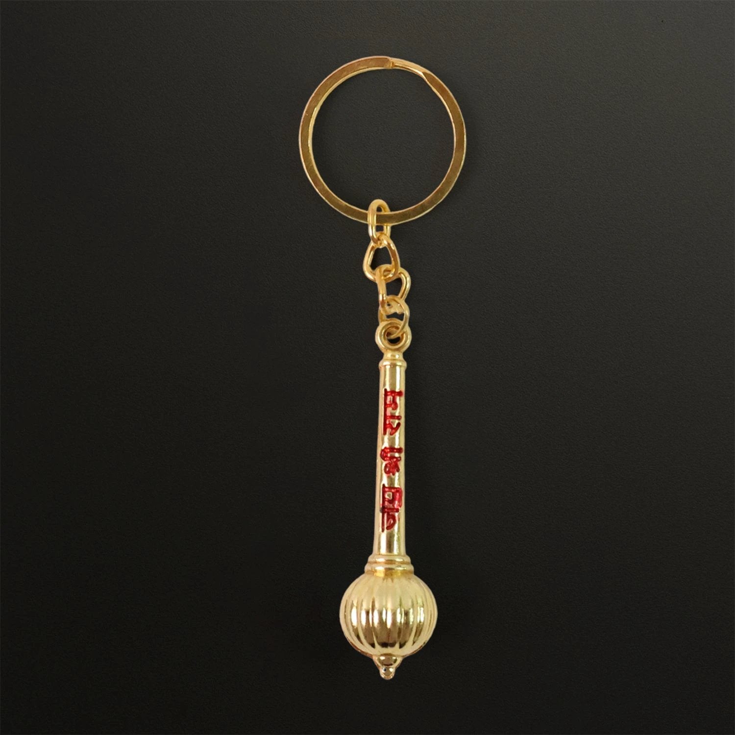 Mace Design Jai Shree Ram Golden Keychain (1 Pc) by Wukusy