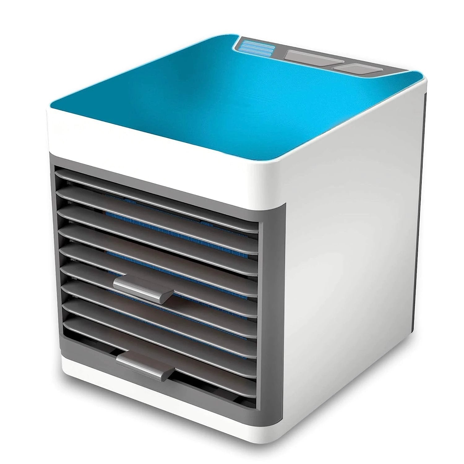1464 Mini Portable Air Cooler Personal Space Cooler Easy To Fill Water And Mood Led Light And Portable Air Conditioner Device Cool Any Space Like Home Office - 69kart