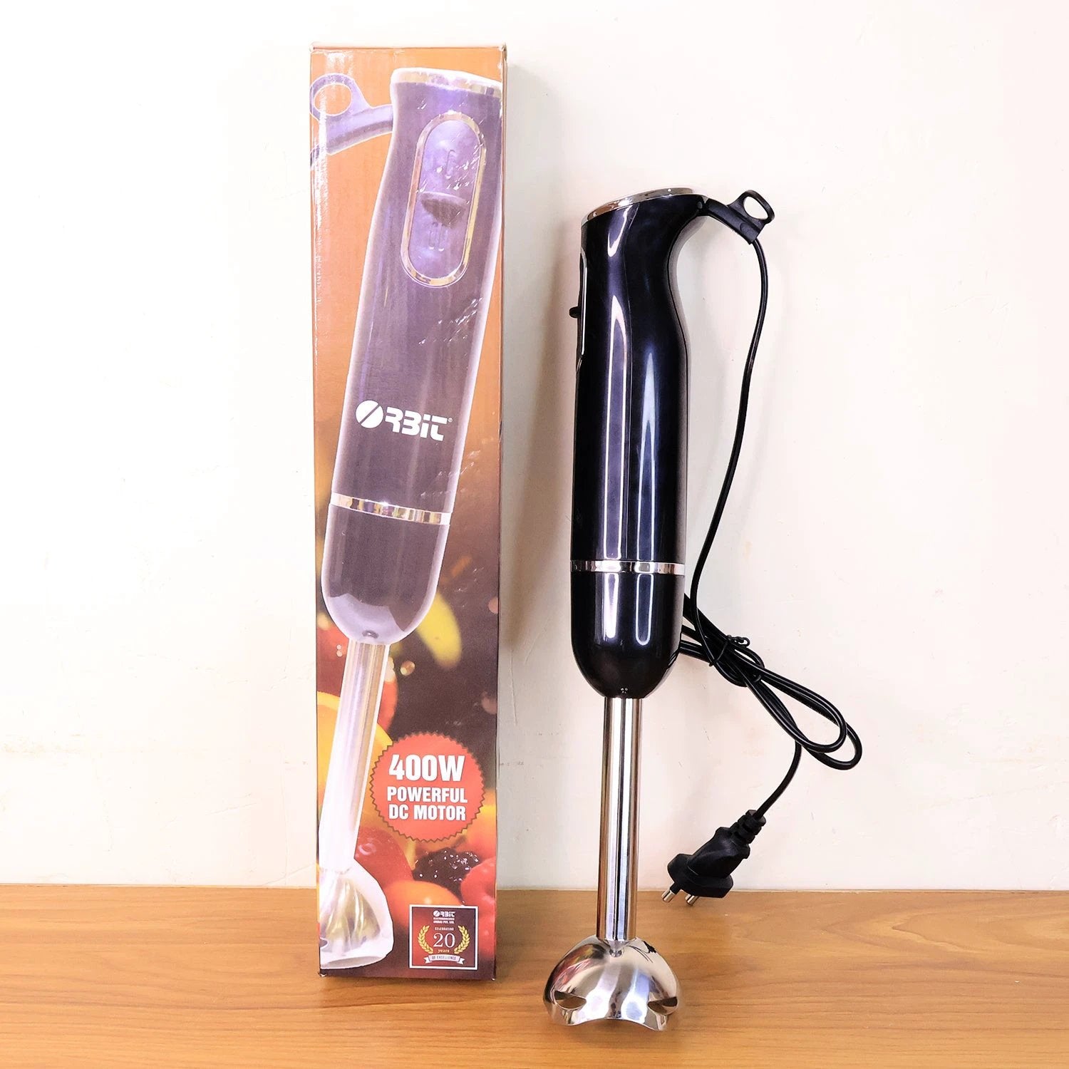 Orbit Electric Hand Blender With Stainless Steel Blade (1 Pc) by Wukusy