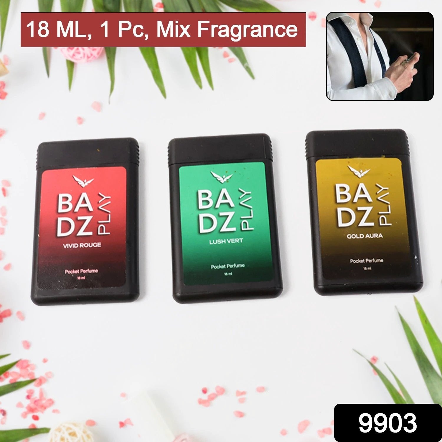 Mini Pocket Perfume 18ml (1 Pc  Mix Fragrance) - 69KART