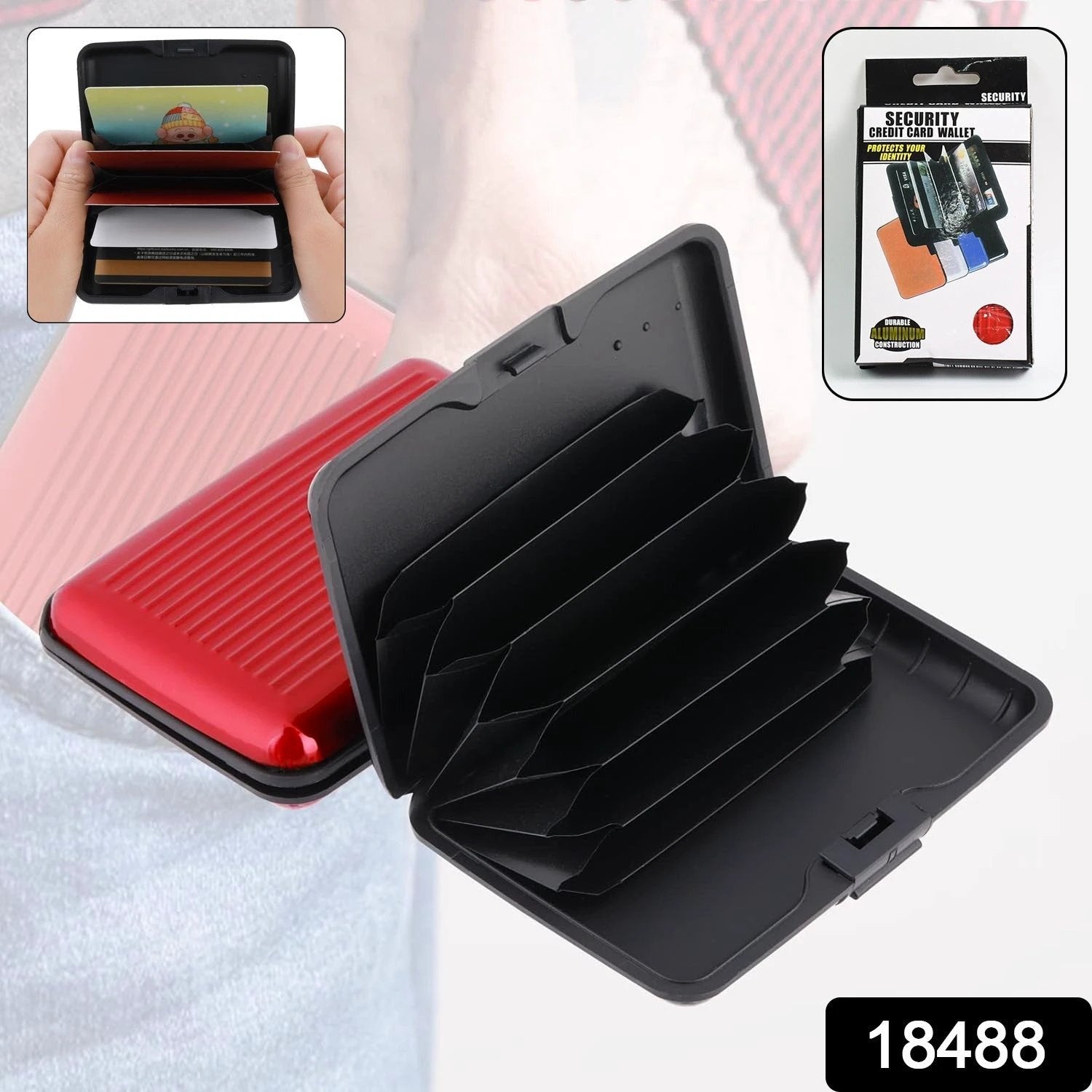 Plastic Cardholder Waterproof Card Case (1 Pc) - 69kart