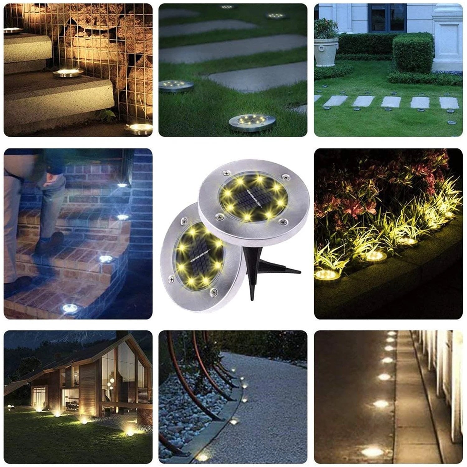Solar Powered Led Garden Lights (4 Pc) - 69KART