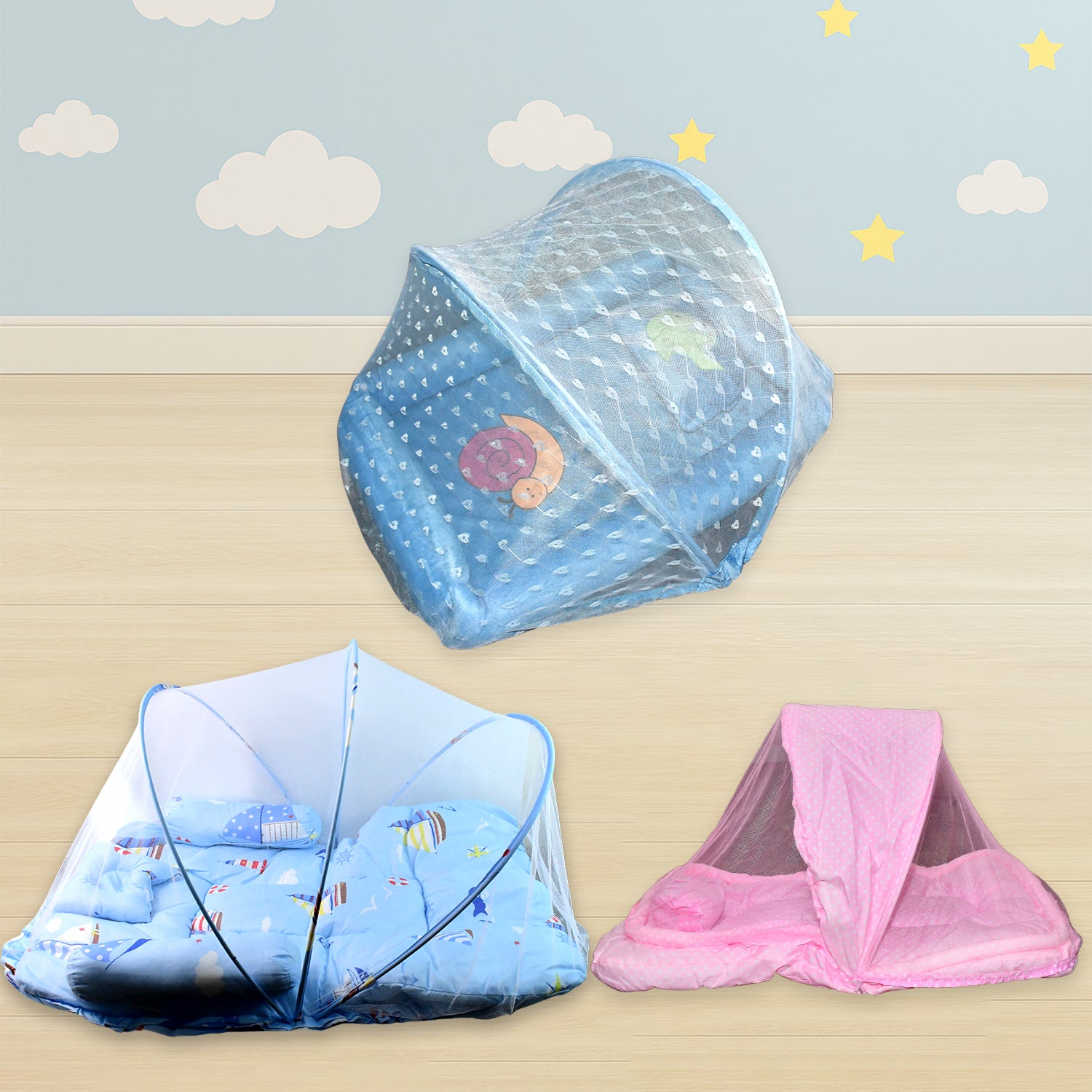 Multipurpose Baby Play Gym Sleeping Mat Mix Design